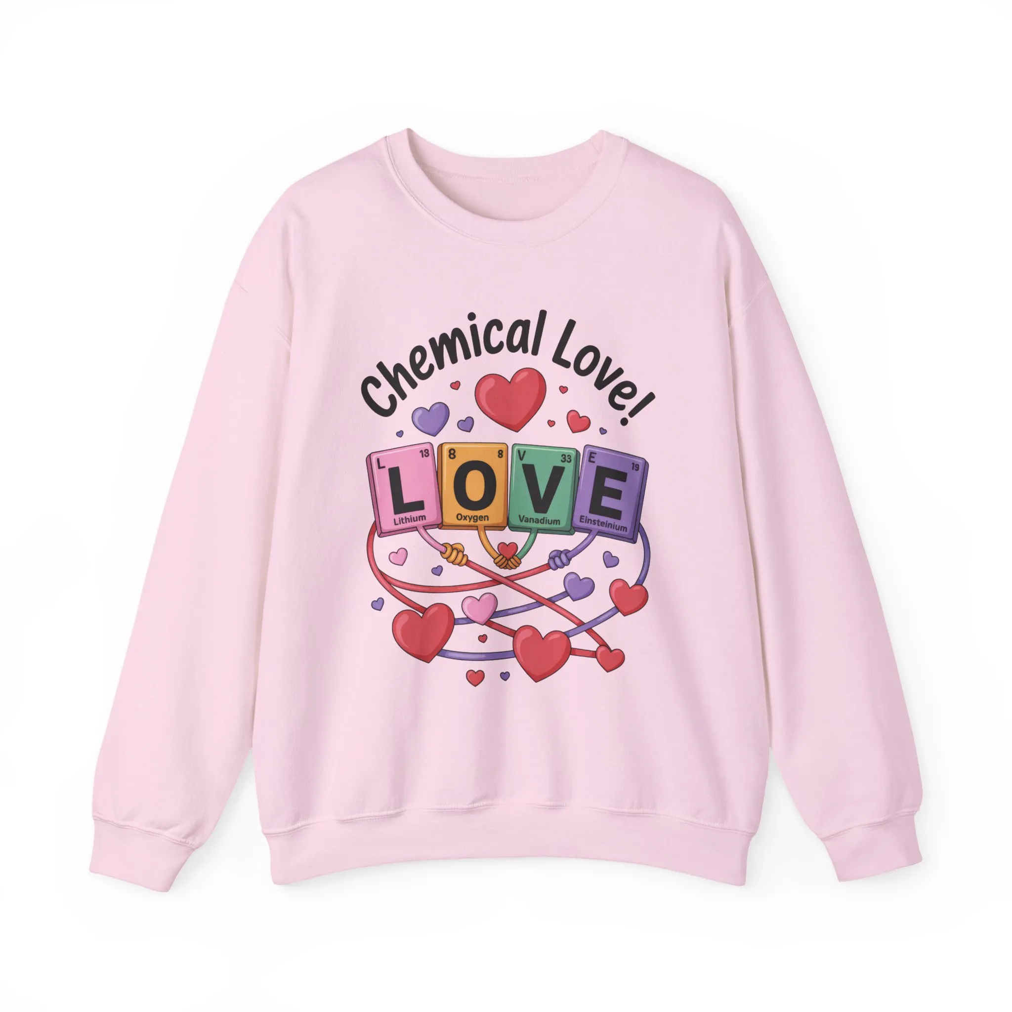 Chemical Love Women's Sweatshirt, Womens Crewneck, Cute Sweatshirt Gift, Valentines Day Pullover, Science Lovers Apparel, Relationship Humor - Image 22