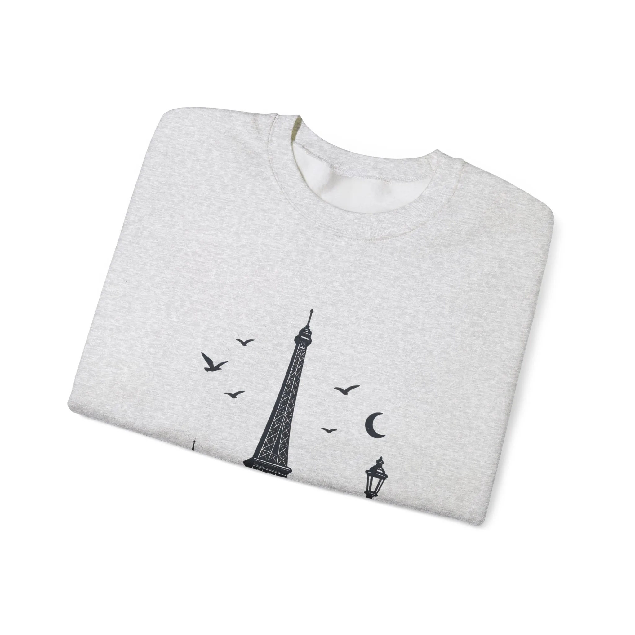 Vintage Parisian Crewneck Sweatshirt, Eiffel Tower Sweater, Cozy Travel Gift, Unisex Fashion, Casual Paris Sweatshirt - Image 3
