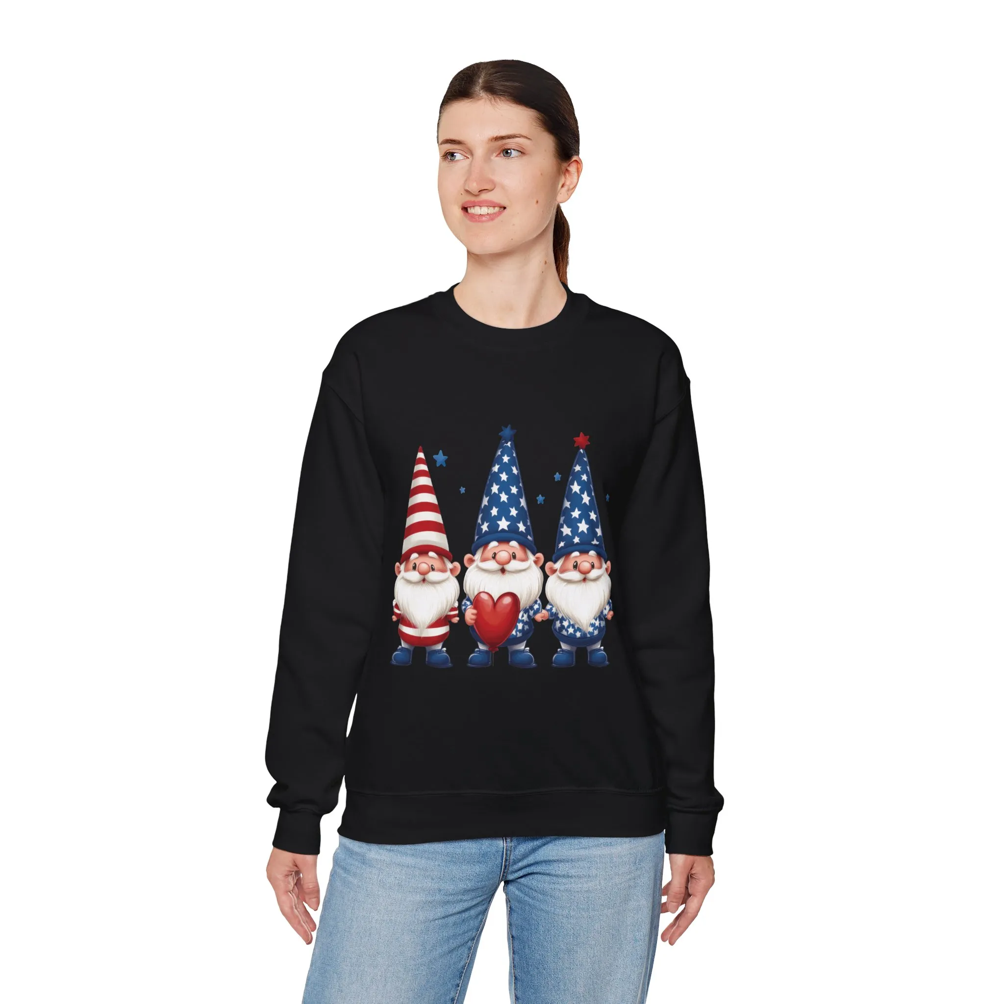 Patriotic Gnome Sweatshirt, Cozy Casual Wear for Independence Day, Gift for Gnome Lovers, 4th of July Apparel, All-Year Comfort - Image 27