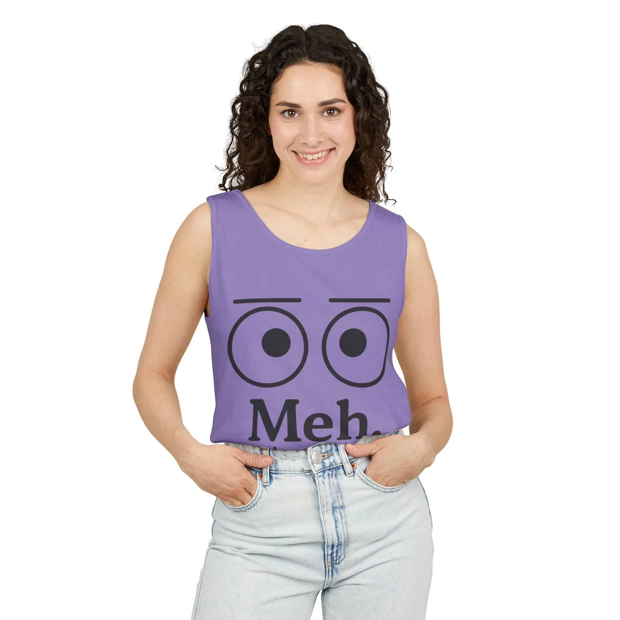 Womens Funny Graphic Tank Top with 'Meh. Wow... so exciting' Quote, Casual Wear, Summer Apparel, Gift for Friends, Humor Tank - Image 17