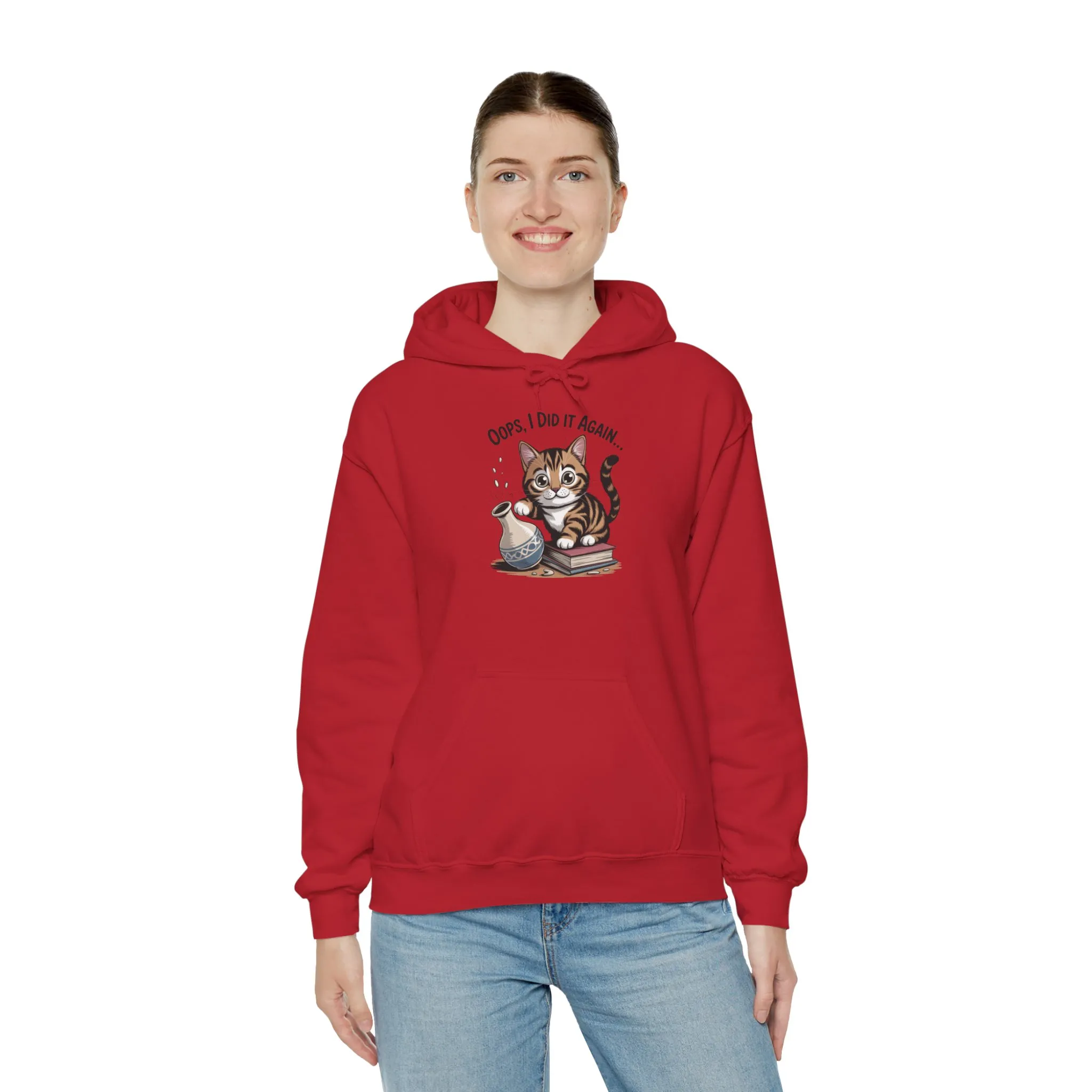 Cat Lover's Hoodie: Oops, I Did It Again, Funny Sweatshirt, Gifts for Animal Lovers, Cozy Hooded Sweatshirt, Pet Owner Apparel, Cute [...] - Image 32