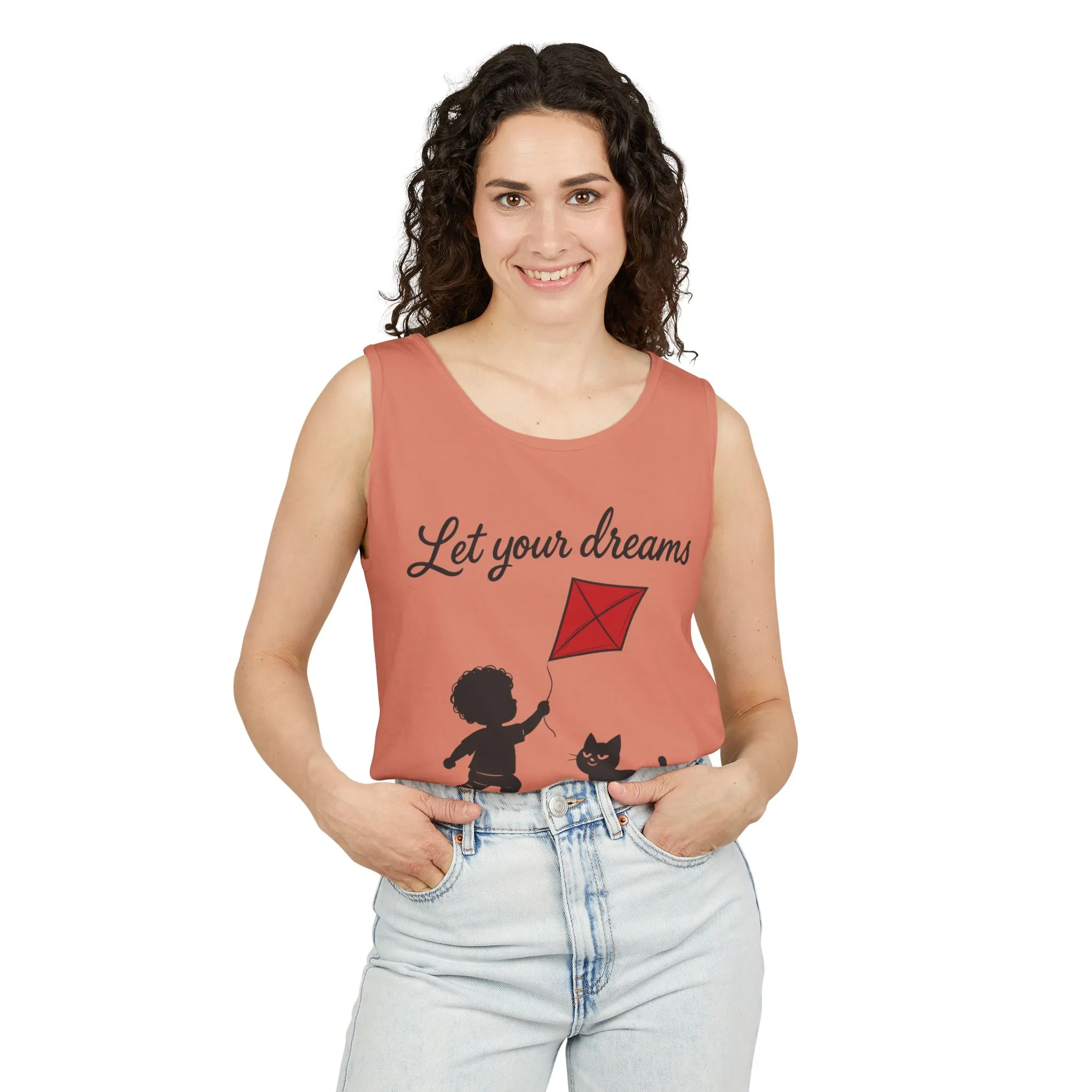 Dream-Catching Tank Top - Lightweight, Womens, Inspirational Graphic Tee, Summer Wear, Perfect Gift for Kids & Families - Image 29
