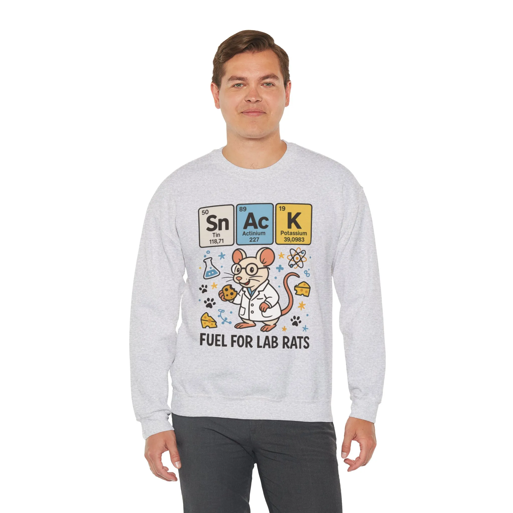 Lab Rat Science Sweatshirt, Science Crewneck, Funny Gift for Teachers, Chemistry Sweatshirt, Cute Lab Rat Design, Perfect for Birthdays - Image 6