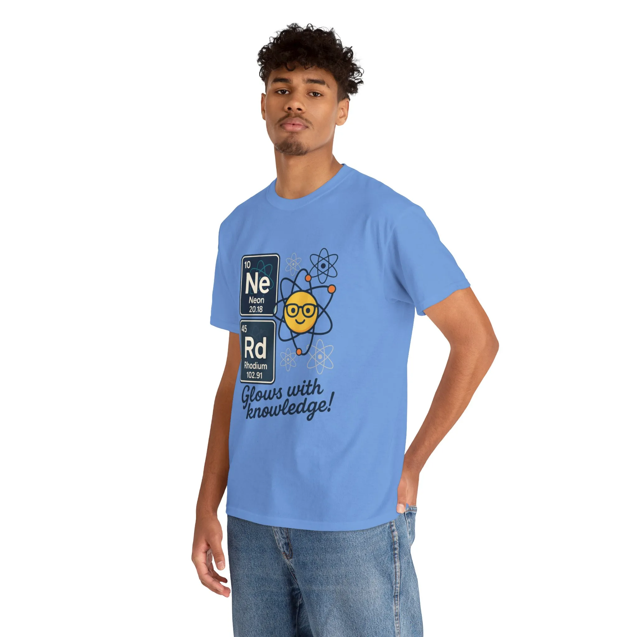 Funny Mens Nerd T-Shirt, NeRd Periodic Table Shirt, Glowing Knowledge Tee, Science Lover Gift, Chemistry Shirt, STEM Apparel, Science Tee - Image 21
