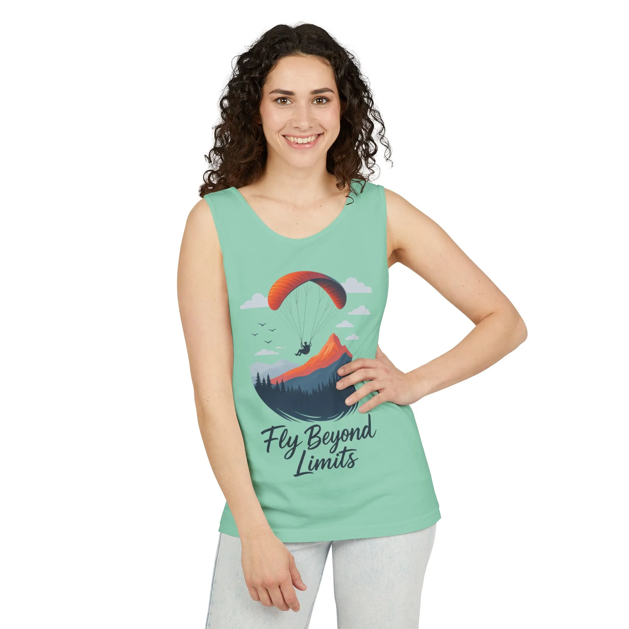 Adventure-Inspiring Fly Beyond Limits Unisex Tank Top, Summer Casual Wear, Outdoor Enthusiast Gift, Travel Apparel, Motivational Gift - Image 34