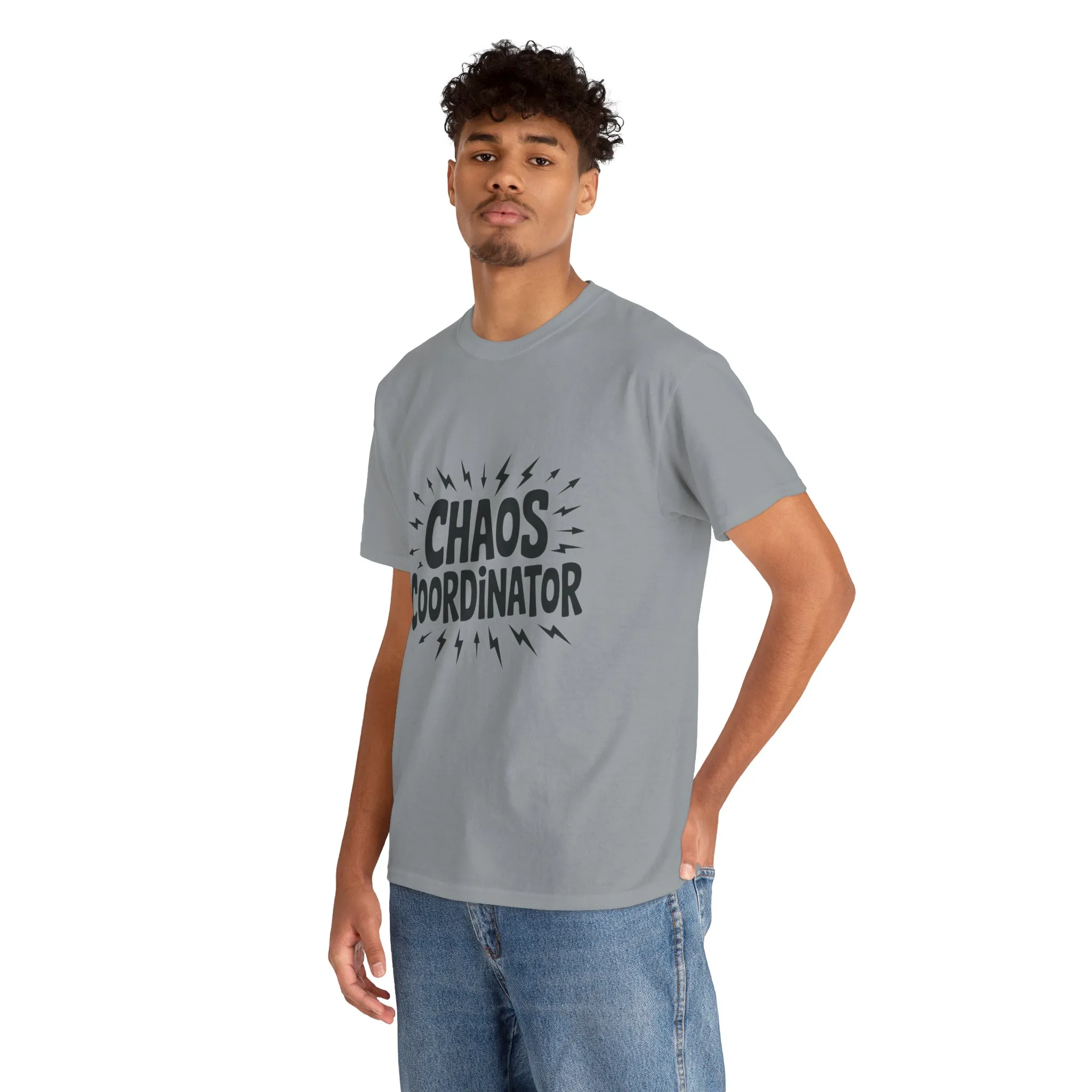 Chaos Coordinator Heavy Cotton Men's Tee, Fun T-Shirt, Gift for Organizers, Humor Tee, Men's Casual Wear - Image 3