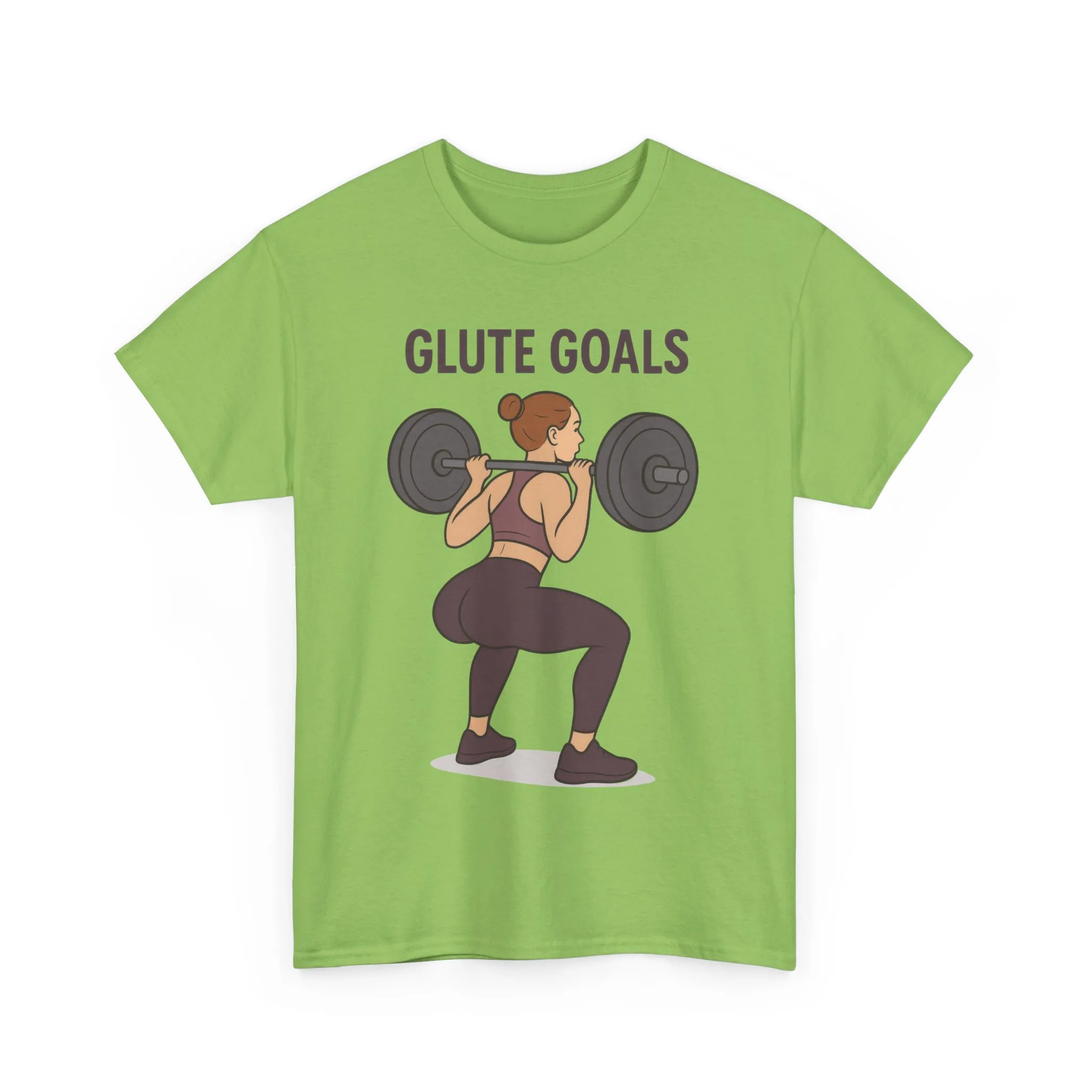 Glute Goals Fitness T-Shirt, Funny Gym Shirt for Women, Squat Workout Tee, Motivational Gym Shirt for Active Lifestyle, Fitness Lovers Gift - Image 2