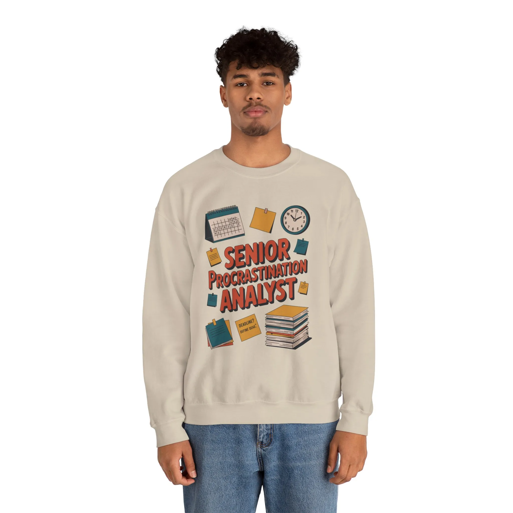 Senior Procrastination Analyst Sweatshirt, Gift for Graduates, Office Humor Apparel, Meme Sweatshirt, Casual Wear, Motivation Humor Apparel - Image 16