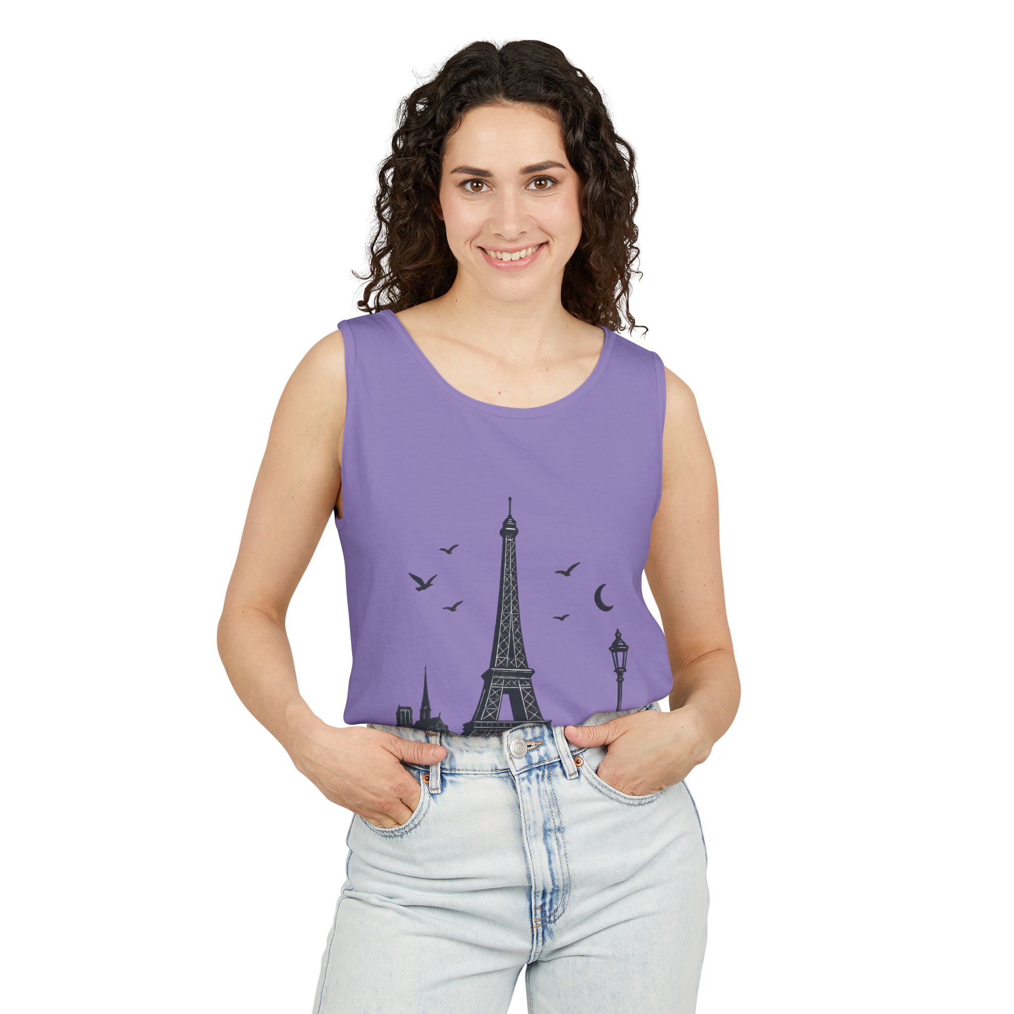 Parisian Dreams Tank Top, Unisex Summer Wear, Graphic Tee, Travel Inspired Apparel, Vacation Outfit, Casual Tank for All Occasions - Image 26