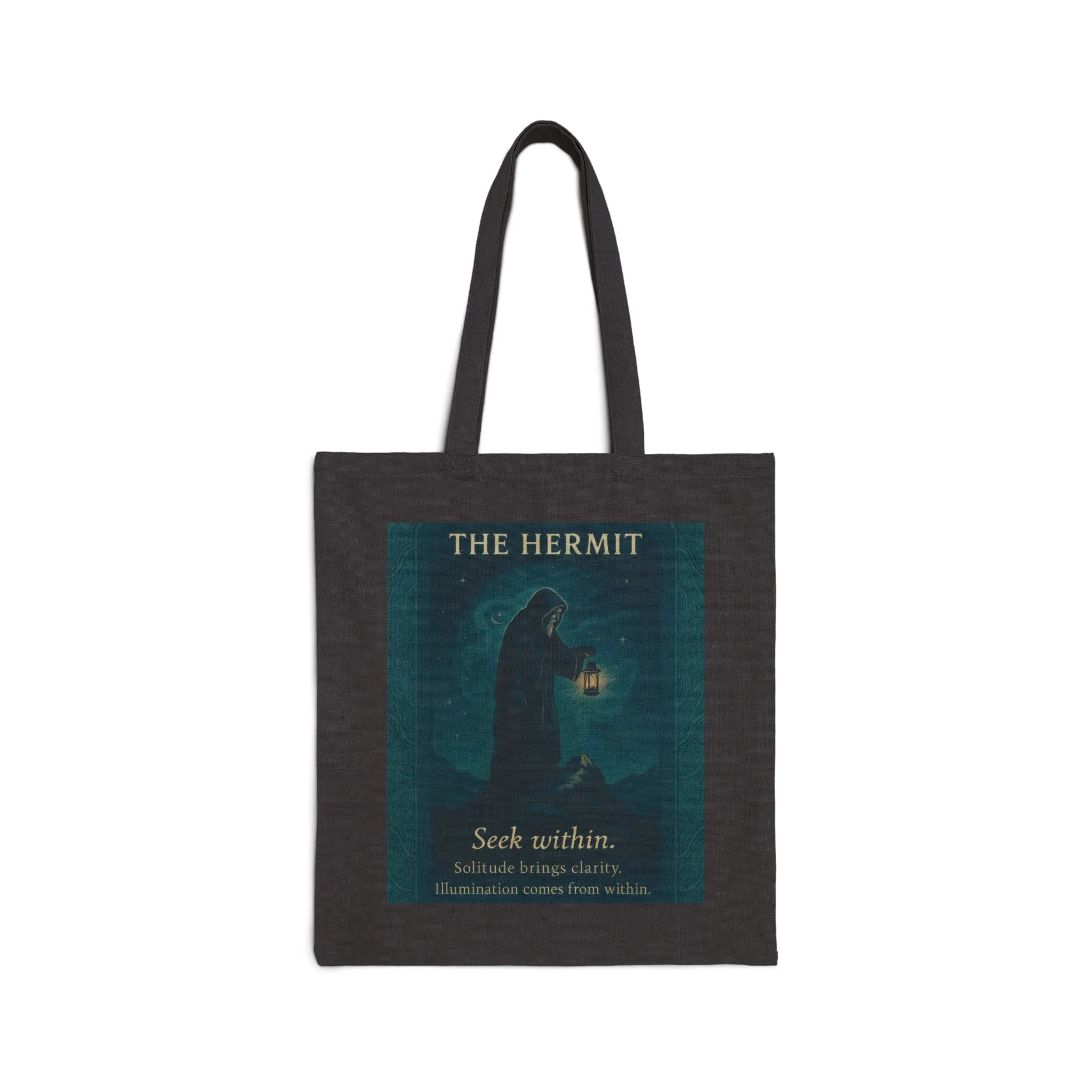 The Hermit Tarot Art Print, Mystical Solitude Illustration, Spiritual Art with Lantern, Seek Within Inspirational Bag, Spiritual Gifts - Image 7
