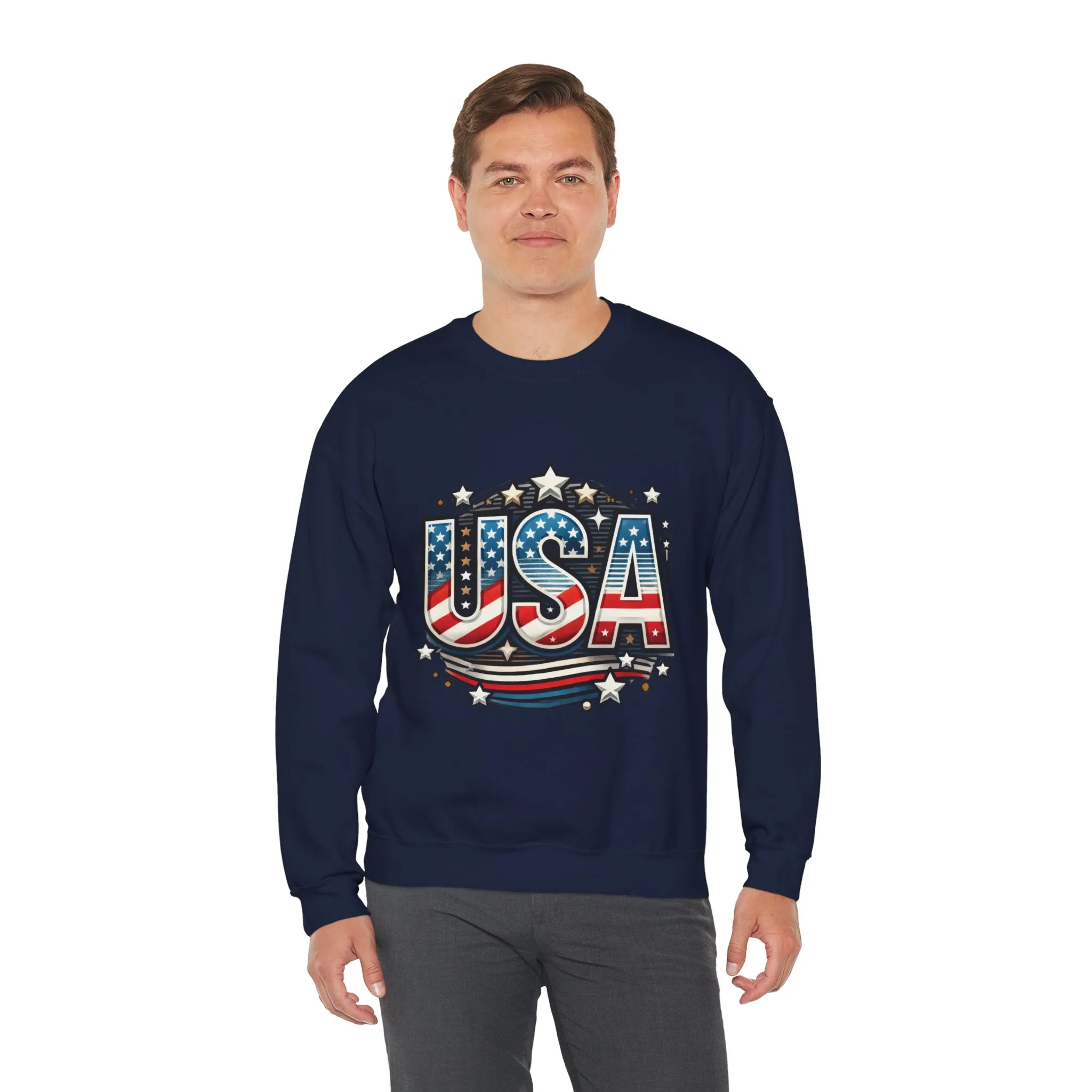 USA Pride Crewneck Sweatshirt, Comfortable Unisex Top, Great for Fourth of July, Independence Day, Everyday Wear, Cozy Gift - Image 40