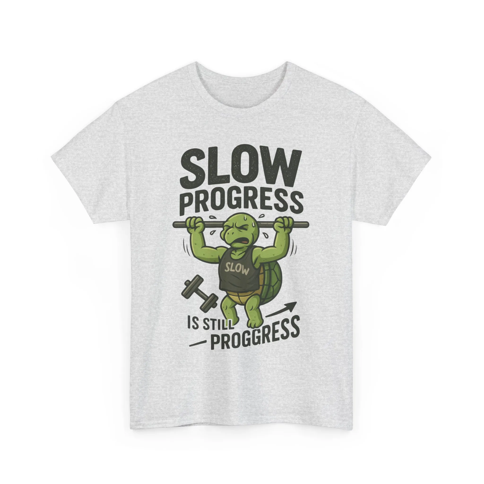 Slow Progress Gym Shirt, Funny Turtle Workout Tee for Men, Motivational Fitness Gift, Humor T-Shirt, Unisex Activewear, Workout Gift - Image 7