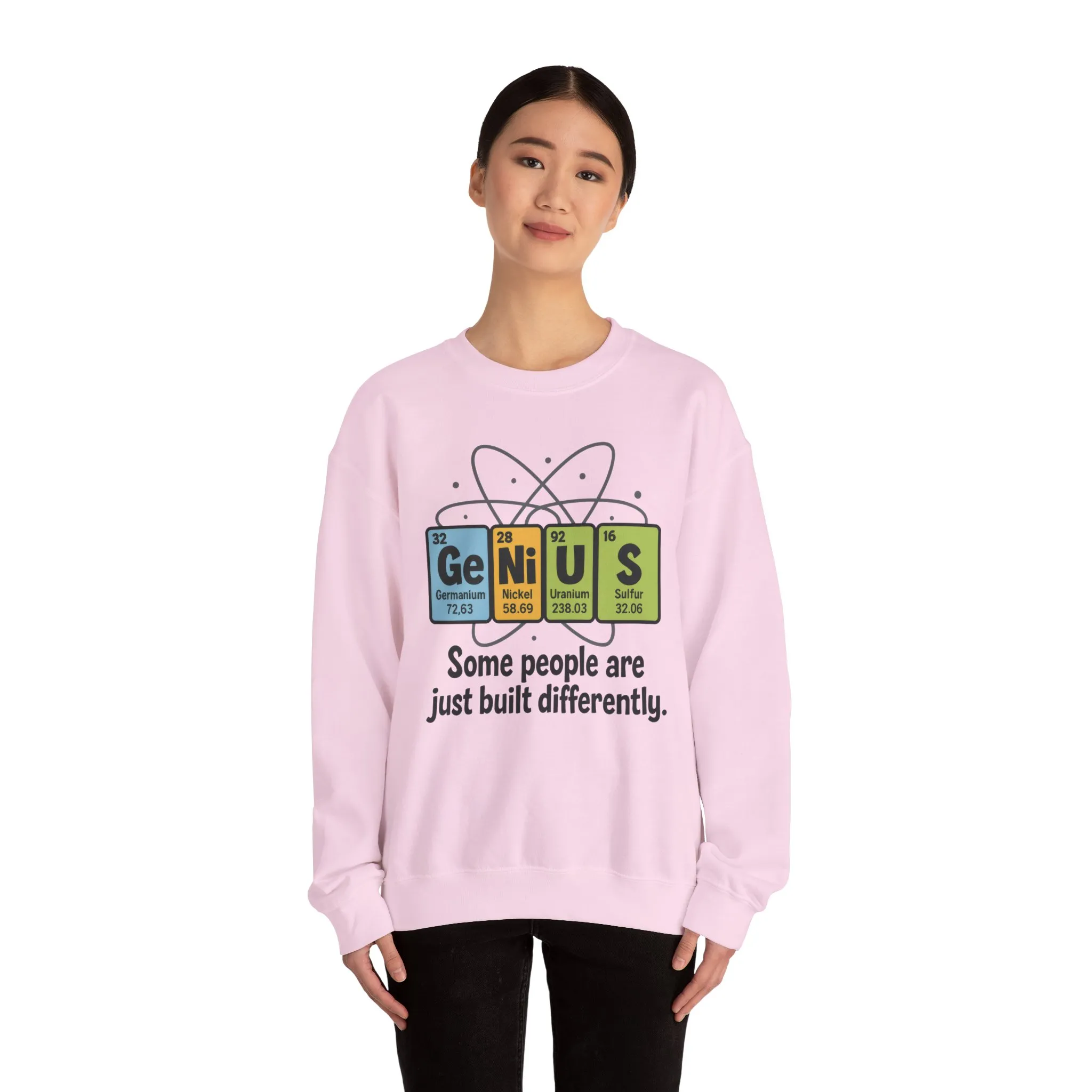Funny Womens Science Sweatshirt, Genius Periodic Table Pullover, Nerdy Chemistry Gift for Her, Funny Gift for Nerds, Science Geek Apparel - Image 23
