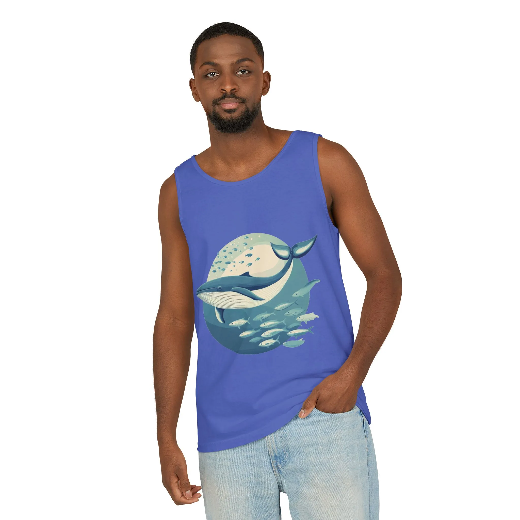 Ocean-Inspired Unisex Tank Top, Whale Design Shirt, Summer Casual Wear, Beach Vibes Gift, Eco-Friendly Fashion - Image 39