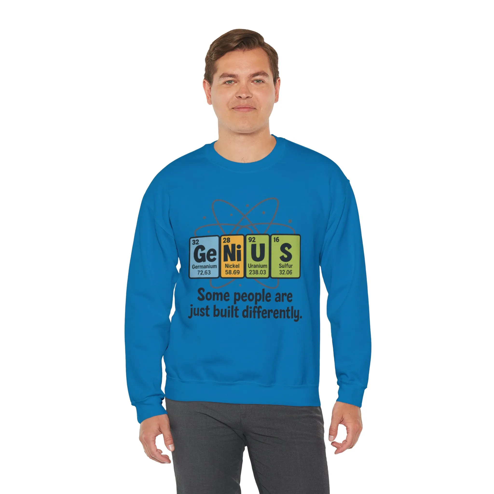 Funny Mens Genius Sweatshirt, Periodic Table Nerd Pullover, Smart Science Gift for Him, Genius Sweatshirt, Science Lovers Gift - Image 18