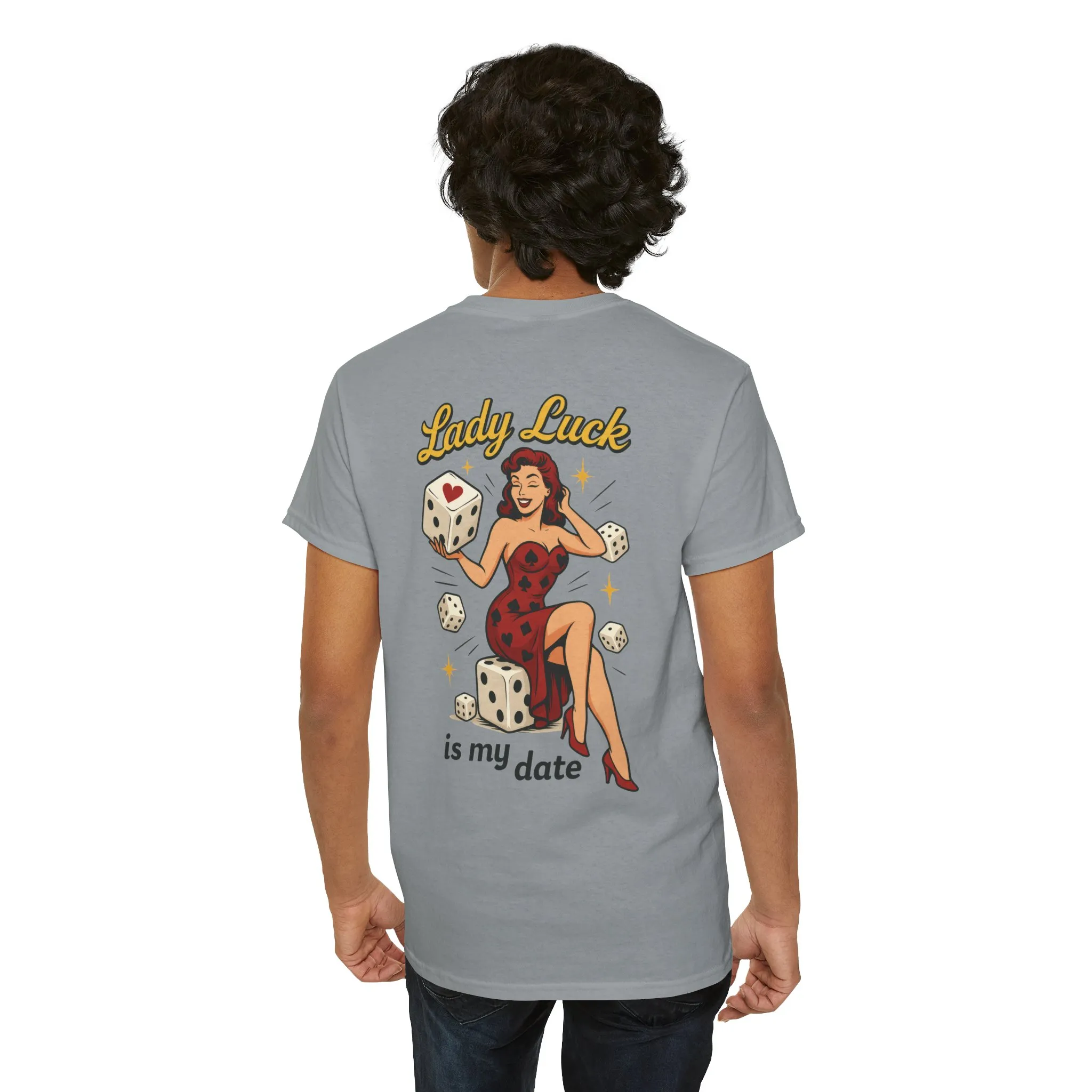 Lucky Me Tee, Retro Lady Luck Shirt for Men, Gambling & Dice Themed Tee, Vintage Pin-Up Vegas Gift, Good Luck Gifts, for Luck Enthusiasts - Image 43