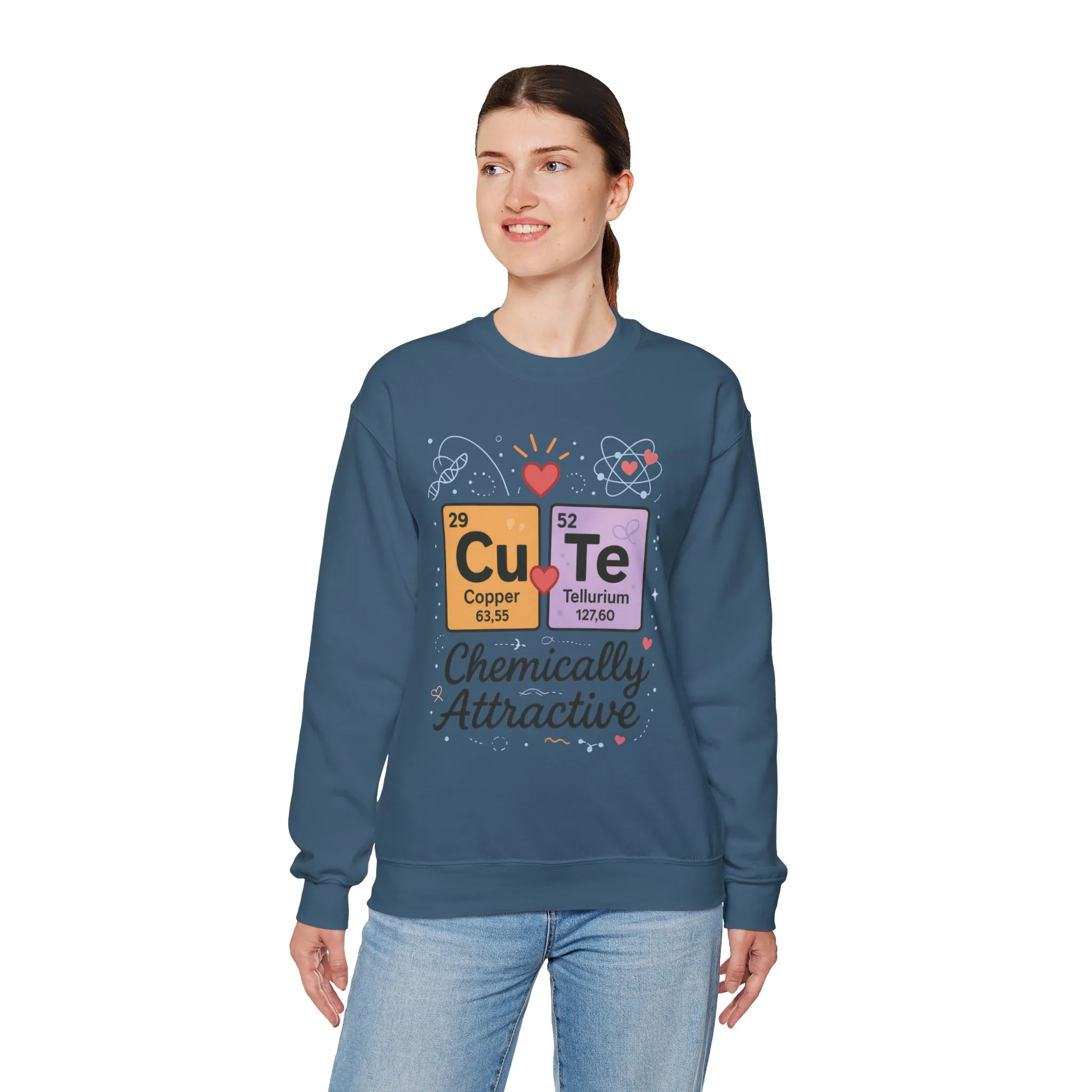 Cute Chemistry Sweatshirt for Women, Periodic Table Sweatshirt, Chemistry Gift for Her, Gift for Science Lovers, Valentine's Day Sweatshirt - Image 18