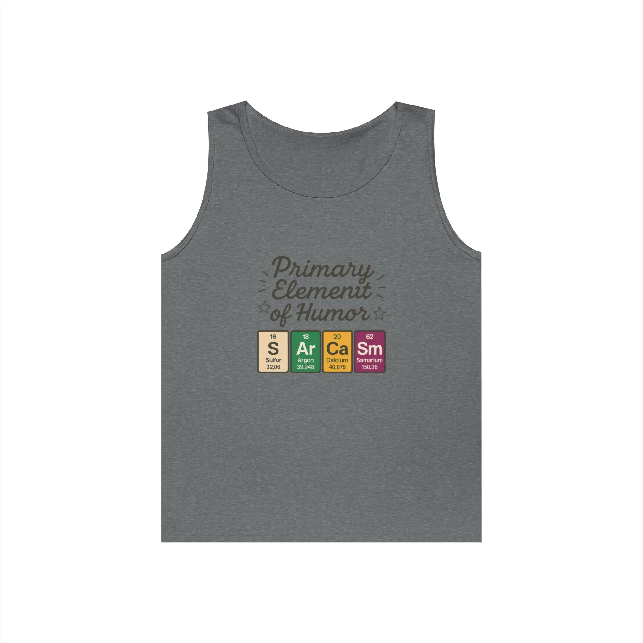 Sarcasm Tank Top for Men, Funny Chemistry Shirt, Science Humor Sleeveless Tee, Nerdy Summer Gym Shirt for Him, Chemistry Elements - Image 6