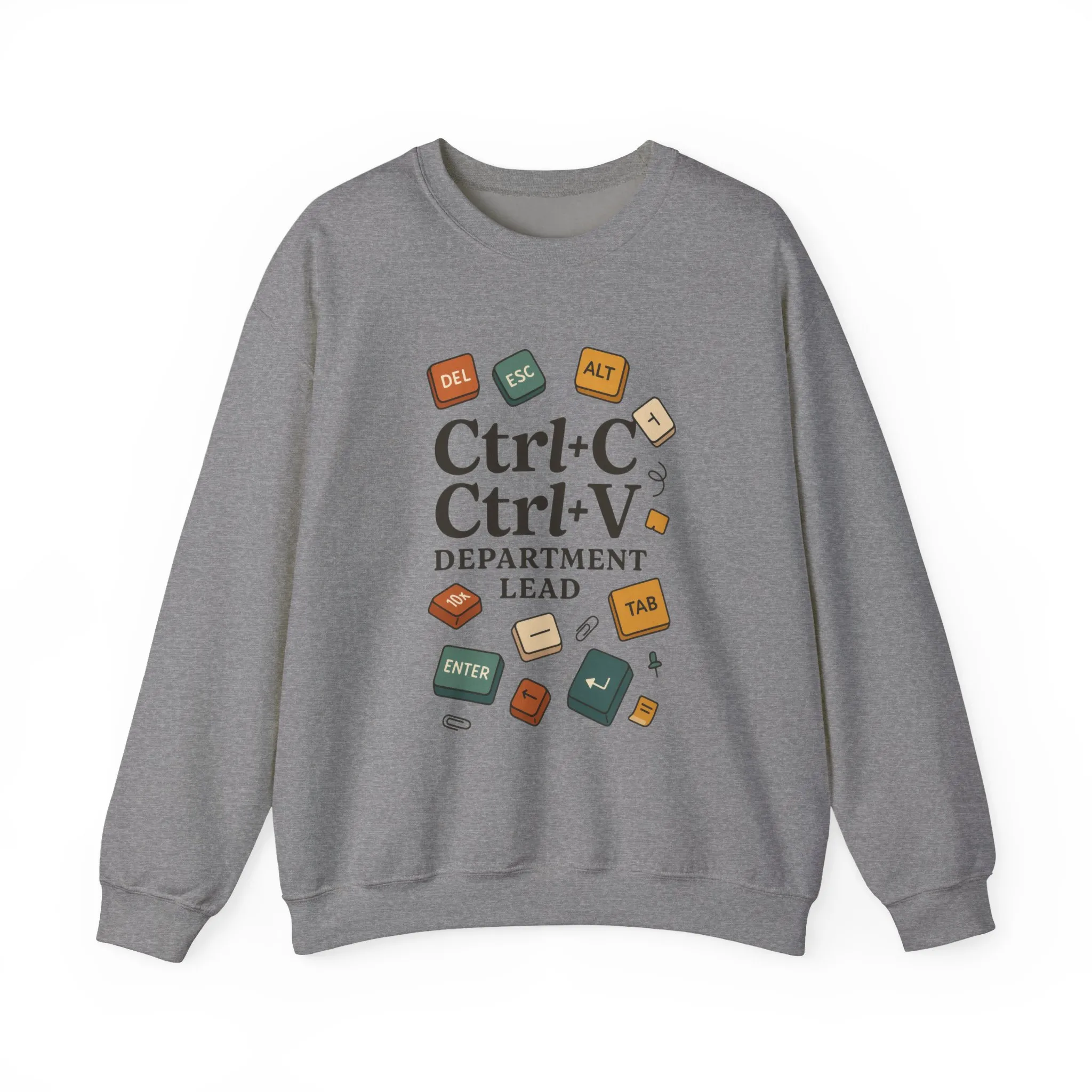 Funny Ctrl+C Ctrl+V Department Lead Sweatshirt, Unisex Crewneck, Gift for Tech Lovers, Office Humor, Cozy Casual Wear, Gift for a Coworker - Image 10