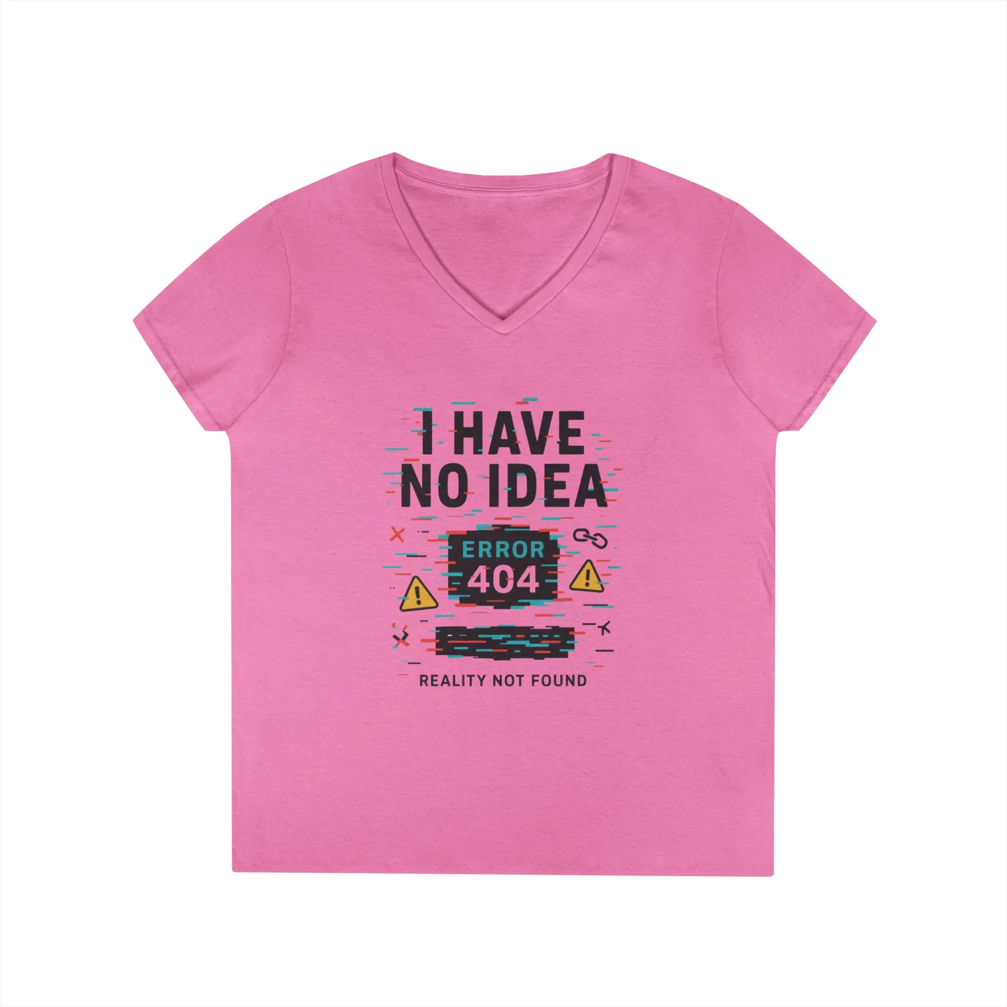 Error 404 V-Neck T-Shirt, Funny Tee, Casual Wear, Gift for Tech Lovers, Geeky Humor Shirt, Unique Birthday Present - Image 31
