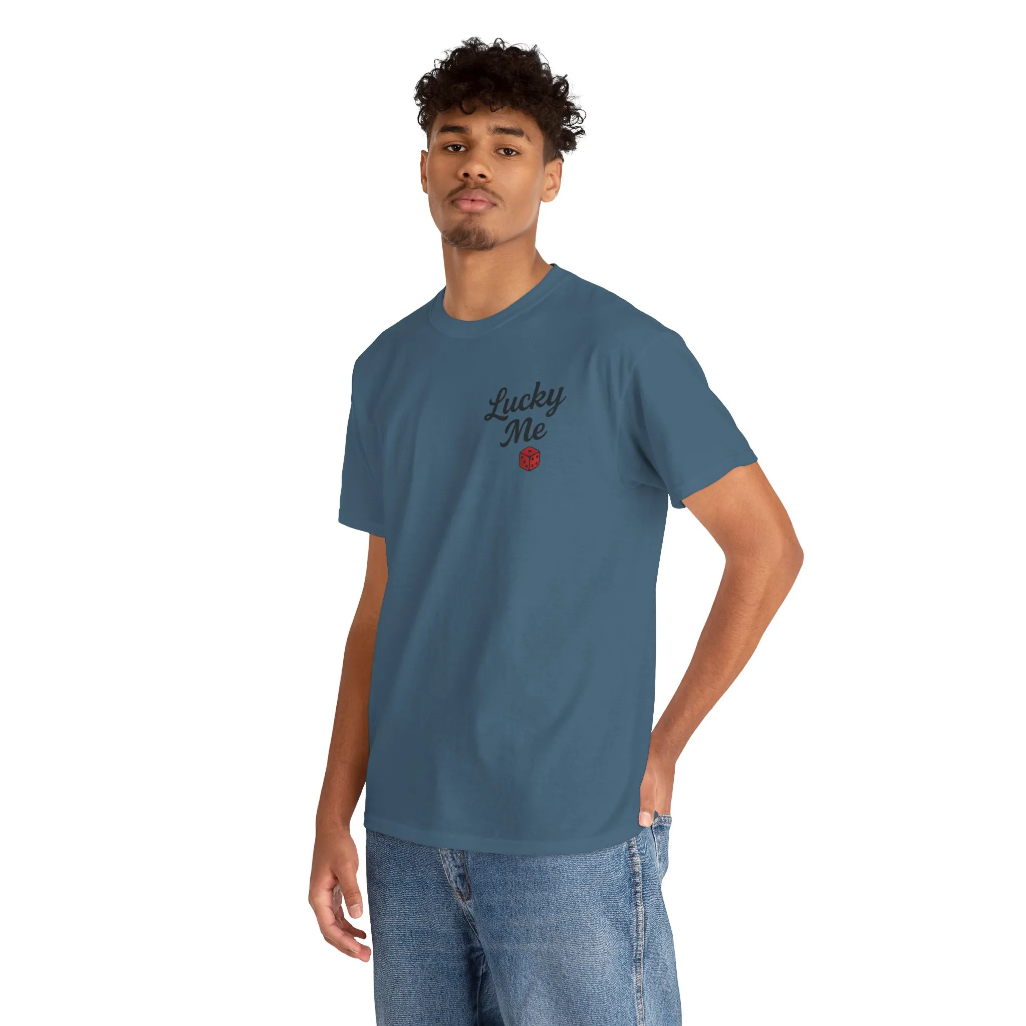 Lucky Me Tee, Retro Lady Luck Shirt for Men, Gambling & Dice Themed Tee, Vintage Pin-Up Vegas Gift, Good Luck Gifts, for Luck Enthusiasts - Image 16