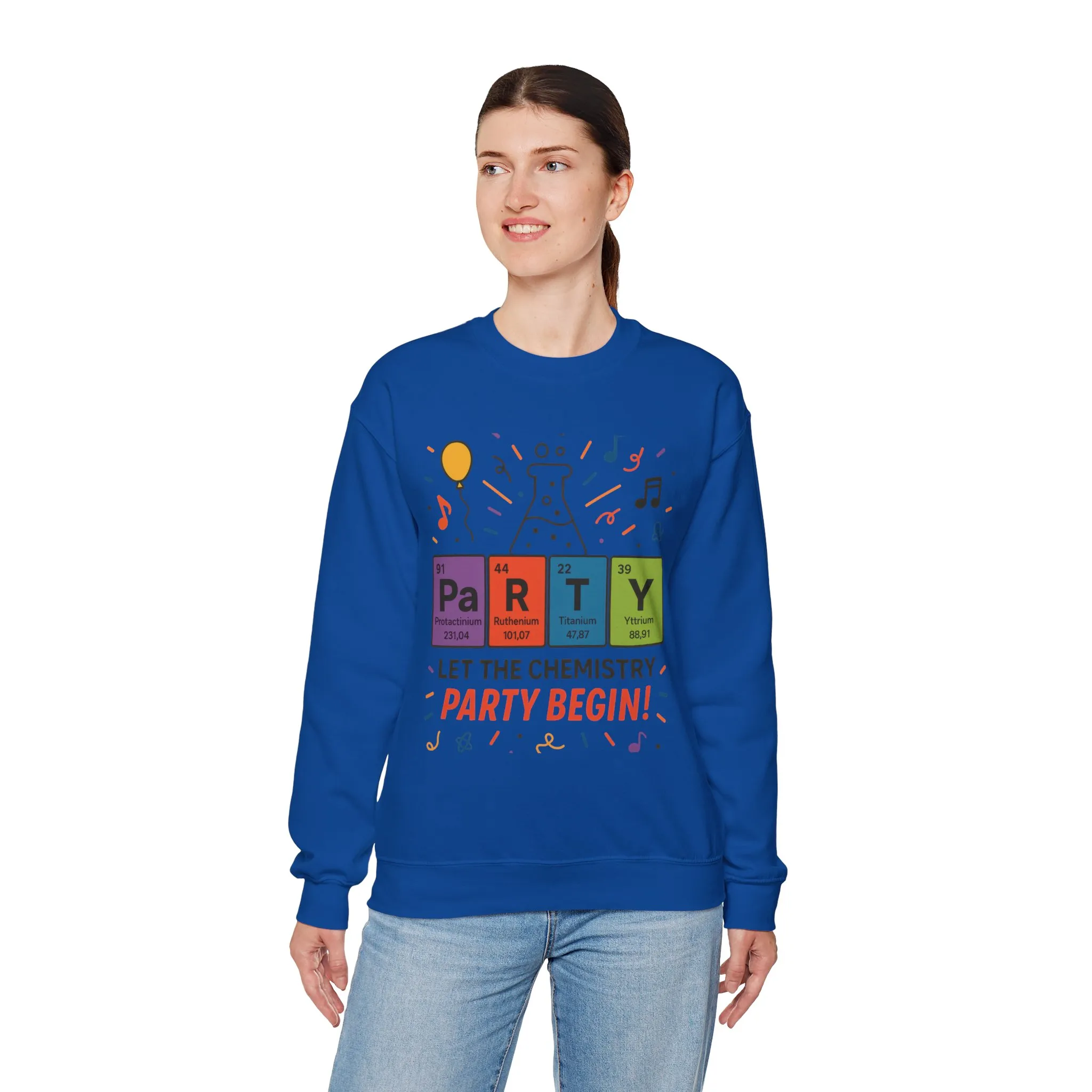 Party Chemistry Crewneck Sweatshirt, Chemistry Sweatshirt, Science Gift, Cute Crew Neck, Birthday Sweatshirt, Unisex Pullover - Image 32