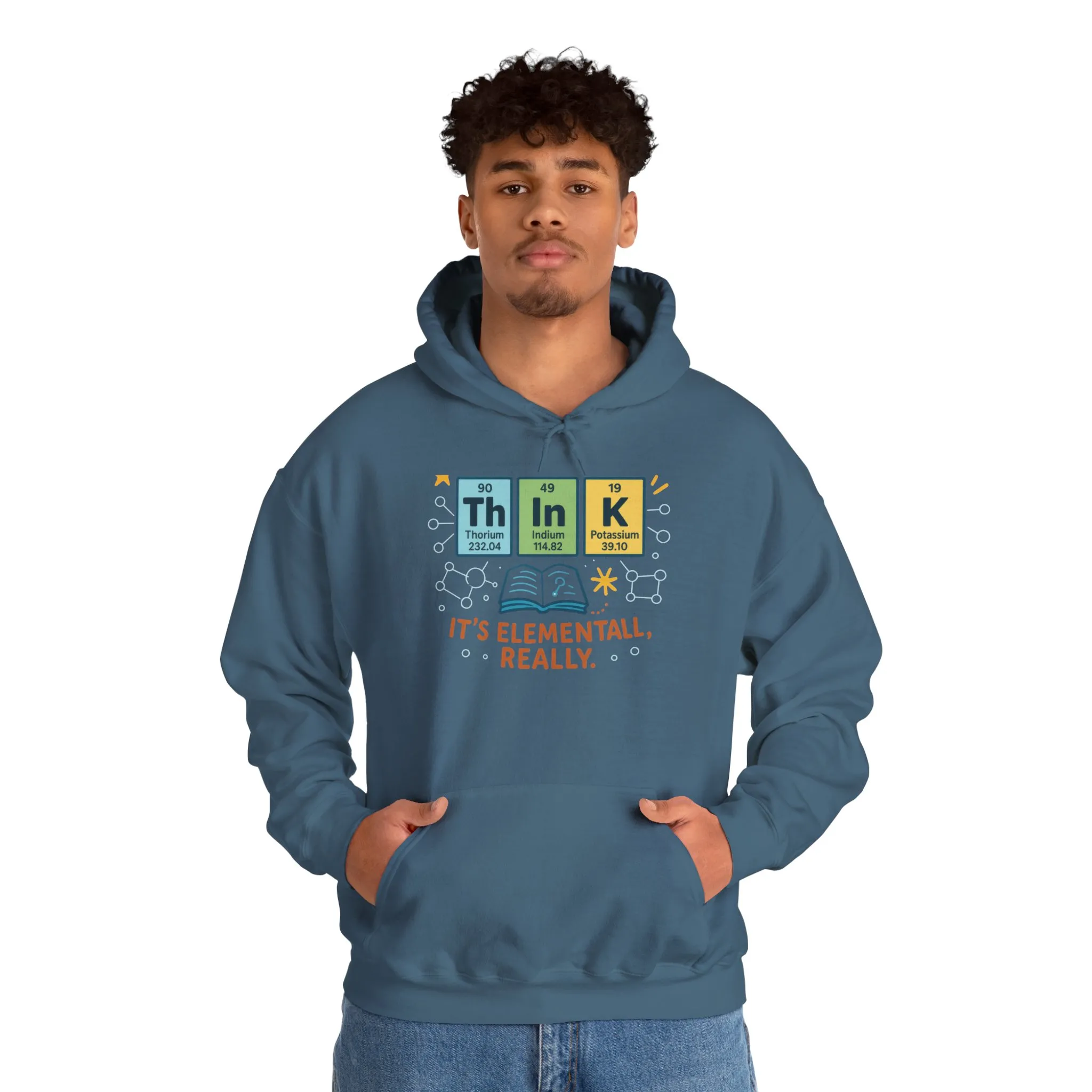 Science Hoodie for Men, Funny Nerd Hoodie, Element of Humor Sweatshirt, Science Lover Gift for Him, Chemistry Lover Gift - Image 47