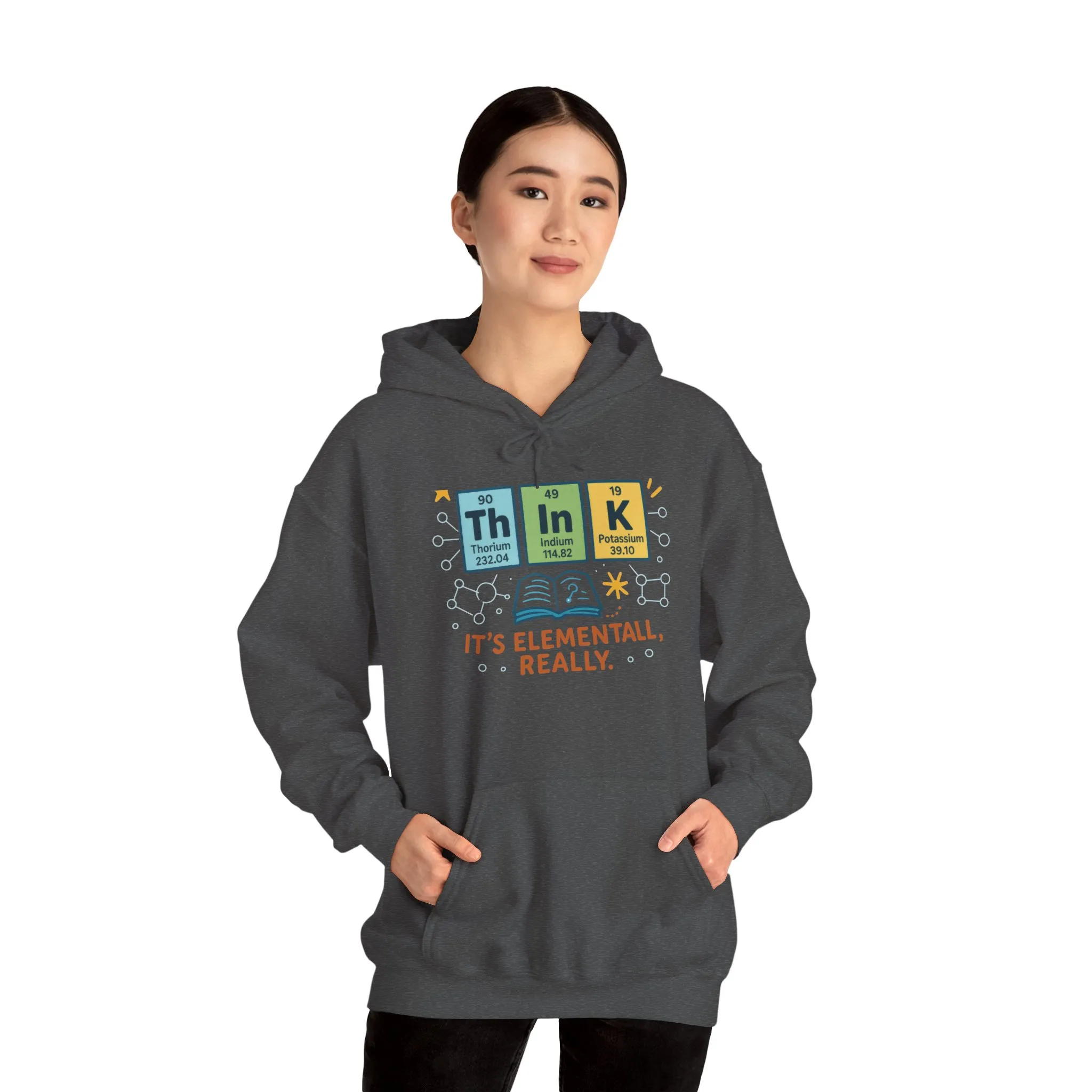Think Hoodie for Women, Funny Chemistry Hoodie, Element of Humor Science Sweatshirt, Nerdy Gift for Her, Gift for Students, Science Lovers - Image 40