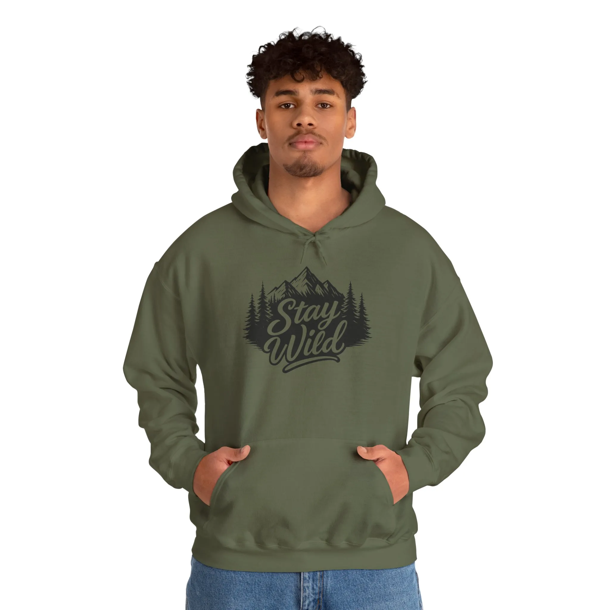 Stay Wild Hoodie, Nature Lover Unisex Pullover, Mountain Adventure Hiking Sweatshirt, Outdoorsy Gift for Him Her - Image 25