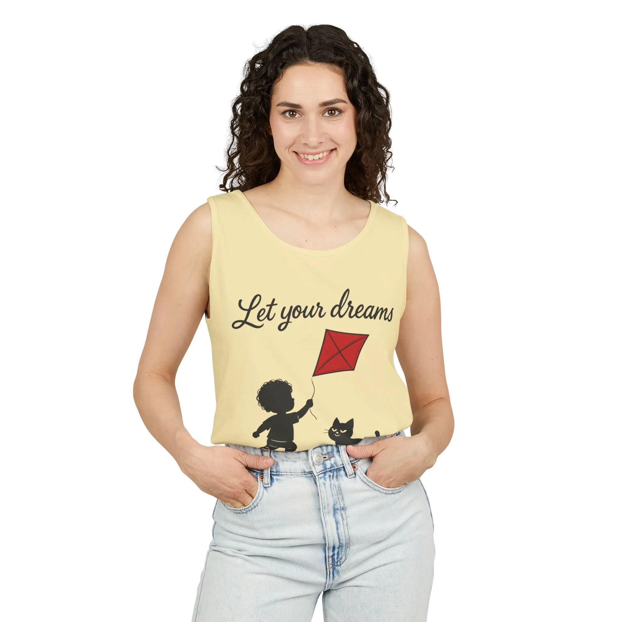 Dream-Catching Tank Top - Lightweight, Womens, Inspirational Graphic Tee, Summer Wear, Perfect Gift for Kids & Families - Image 35