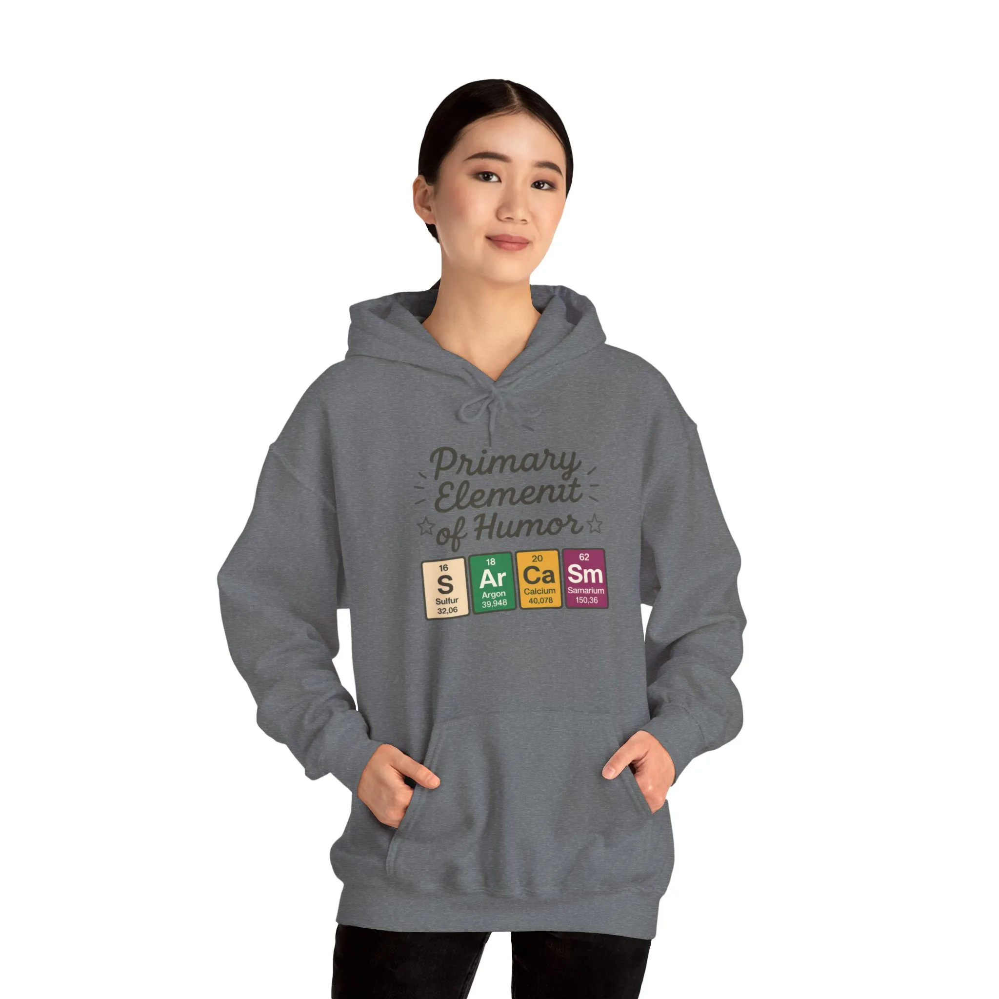 Sarcasm Hoodie for Women, Funny Chemistry Hoodie, Primary Element of Humor Science Sweatshirt, Nerdy Gift for Her - Image 15