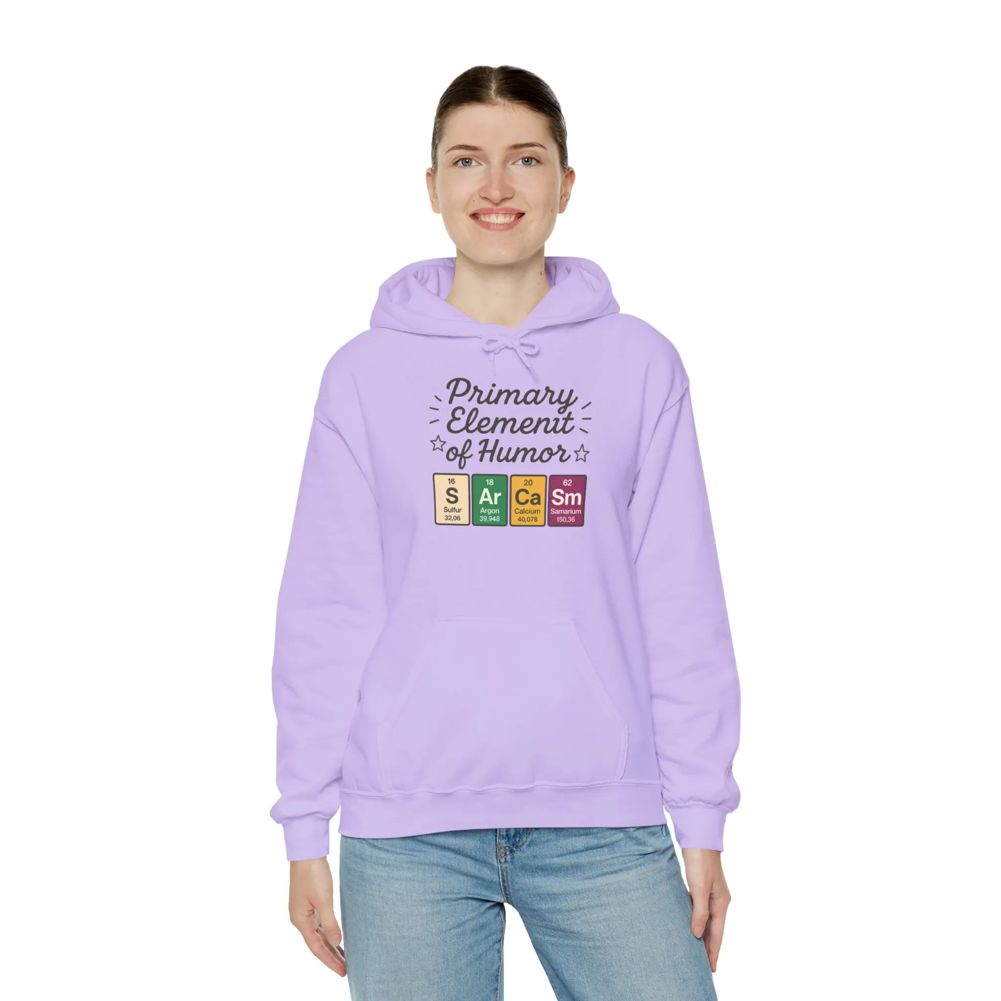 Sarcasm Hoodie for Women, Funny Chemistry Hoodie, Primary Element of Humor Science Sweatshirt, Nerdy Gift for Her - Image 4