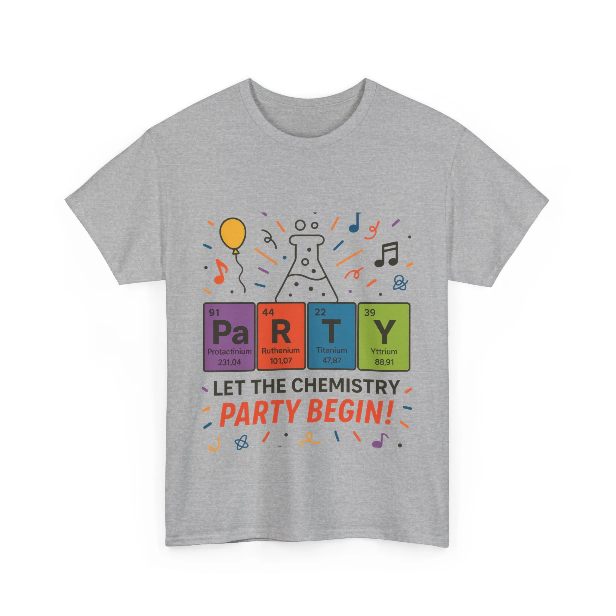 Funny Chemistry Party T-Shirt, Periodic Table PaRTY Tee, Unisex Science Humor Shirt, Gift for Chemistry Teacher,Science Tee, Nerdy Pun Shirt - Image 2