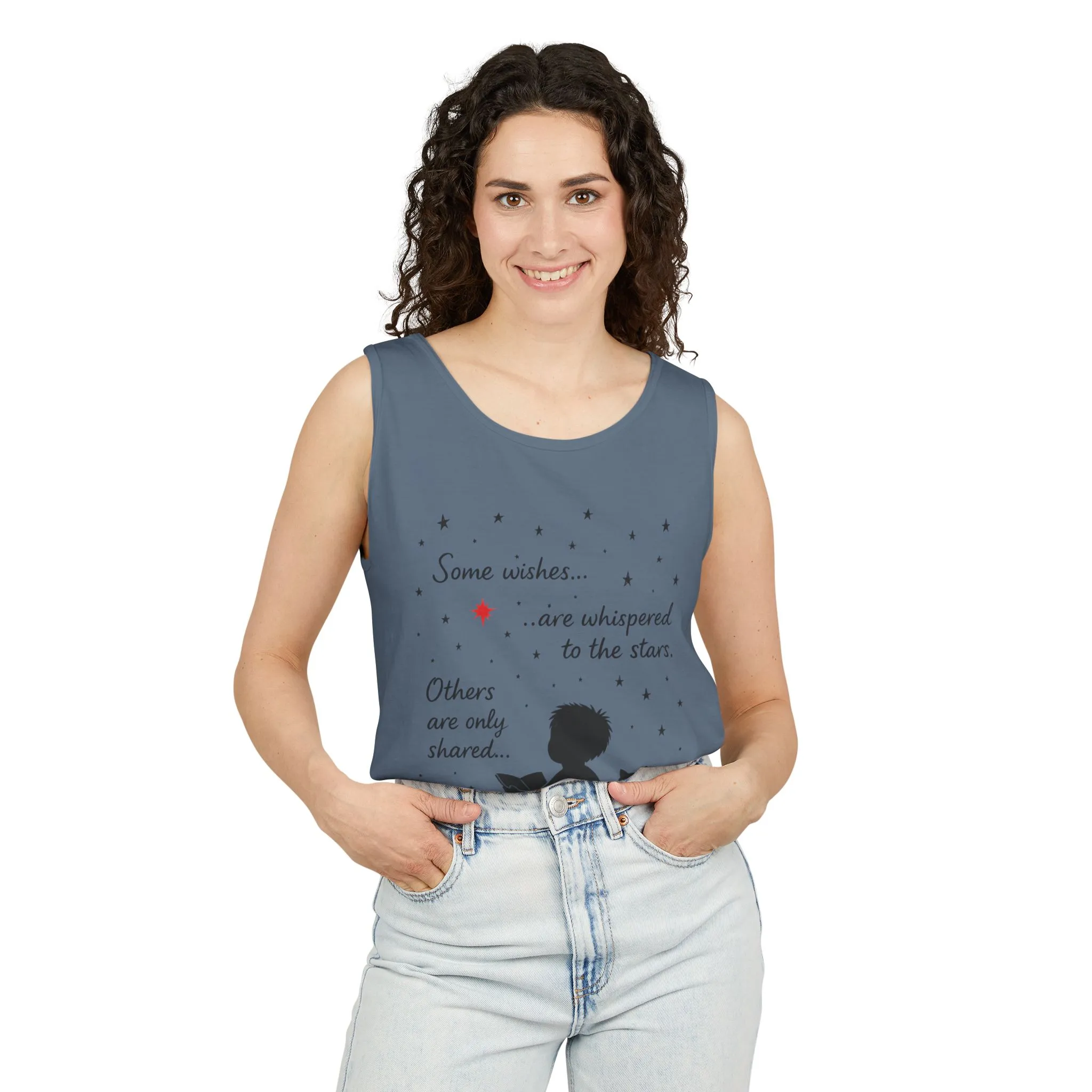 Whimsical Cat Lover's Tank Top, Inspirational Quote Top, Womens Garment-Dyed Summer Shirt, Gifts for Cat Moms, Casual Wear, Pet [...] - Image 44