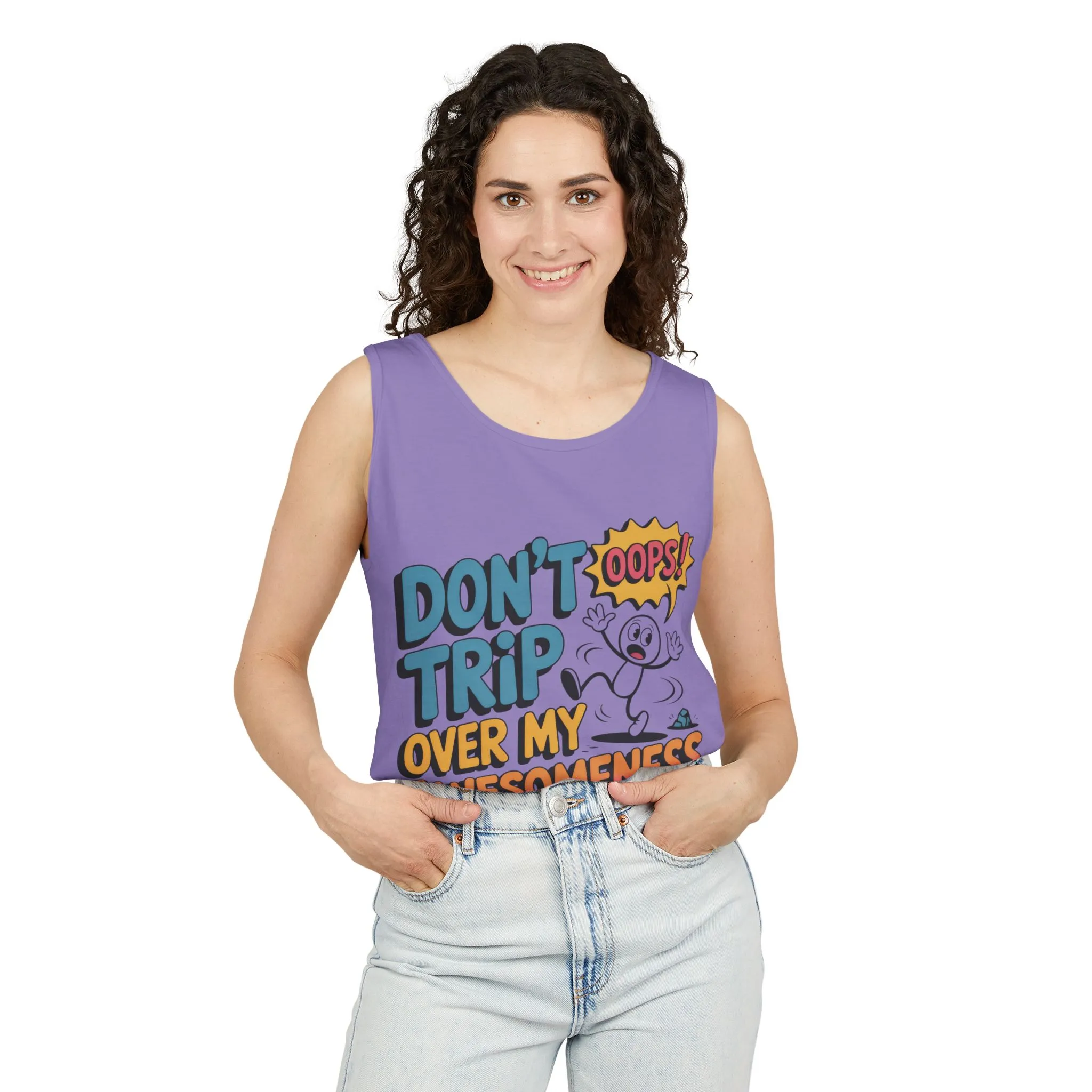 Funny Graphic Tank Top, Don't Trip Over My Awesomeness Tank, Womens Cotton Tank for Casual Wear, Gift for Friends, Birthday Gift, Humor Tee - Image 26