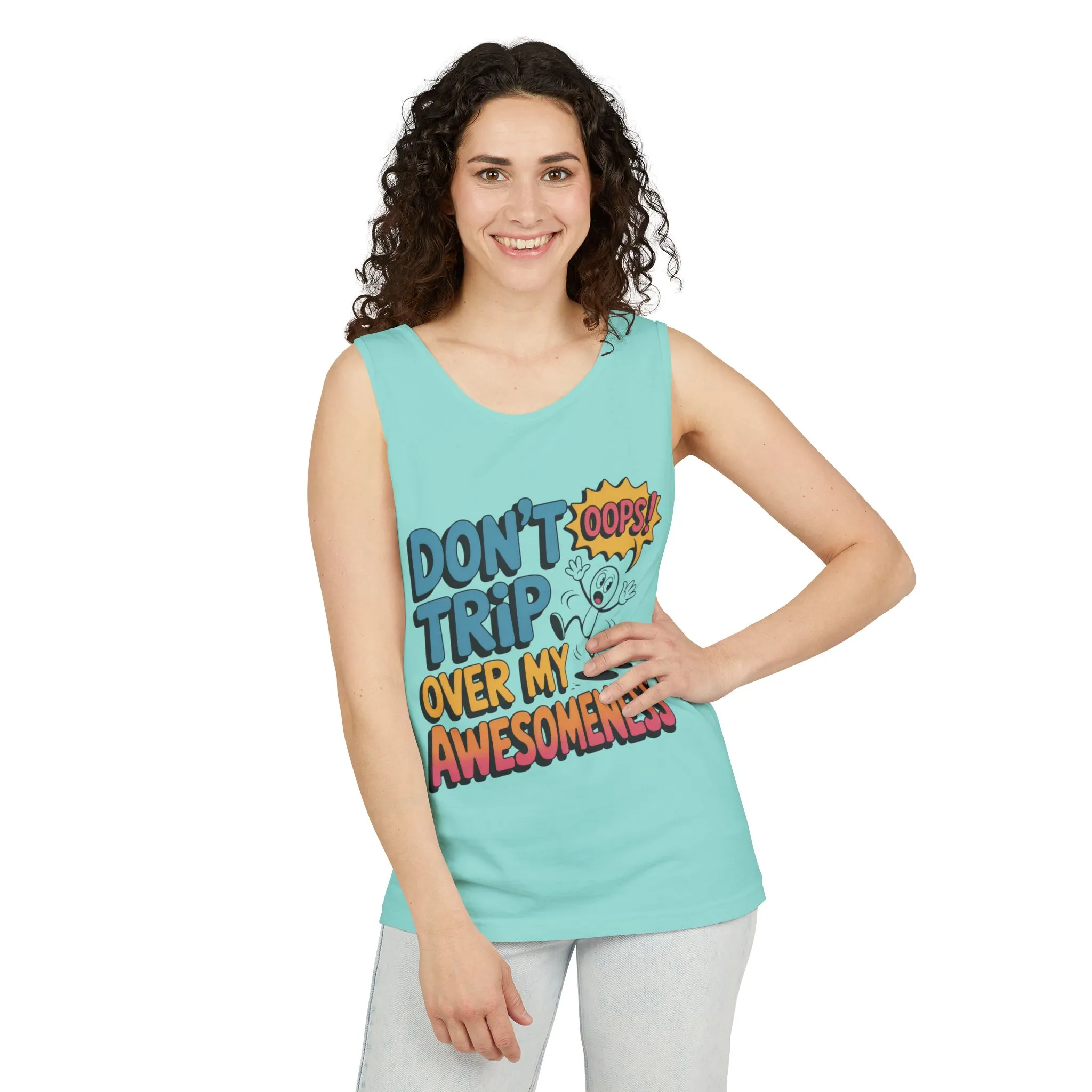 Funny Graphic Tank Top, Don't Trip Over My Awesomeness Tank, Womens Cotton Tank for Casual Wear, Gift for Friends, Birthday Gift, Humor Tee - Image 12