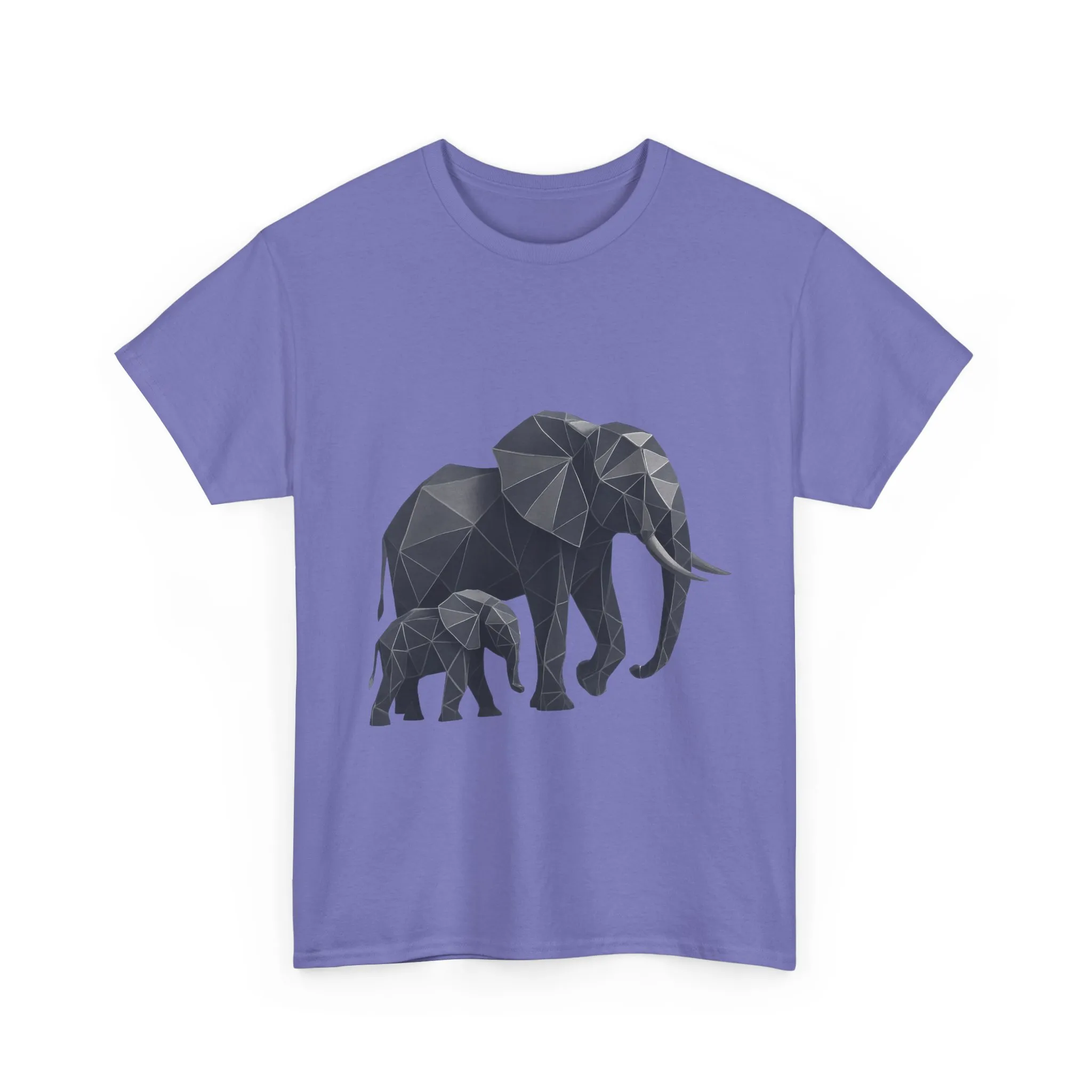 Geometric Elephant Tee - Minimalist Art Shirt, Nature Lover Gift, Animal Print T-Shirt, Unisex Cotton Tee, Eco-Friendly Wear - Image 34