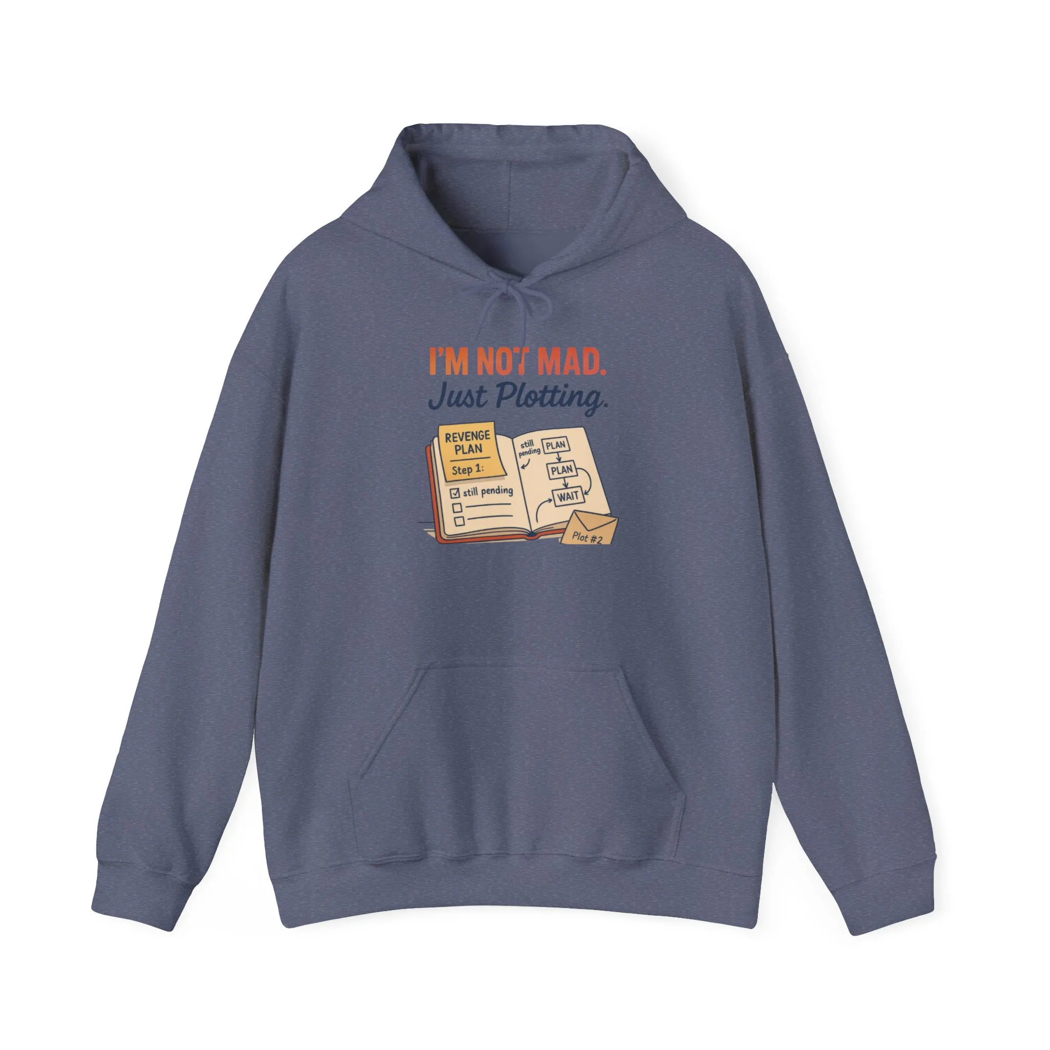 Funny Revenge Hoodie for Men, I'm Not Mad Just Plotting, Passive Aggressive Humor Sweatshirt, Funny Planning Hoodie - Image 25