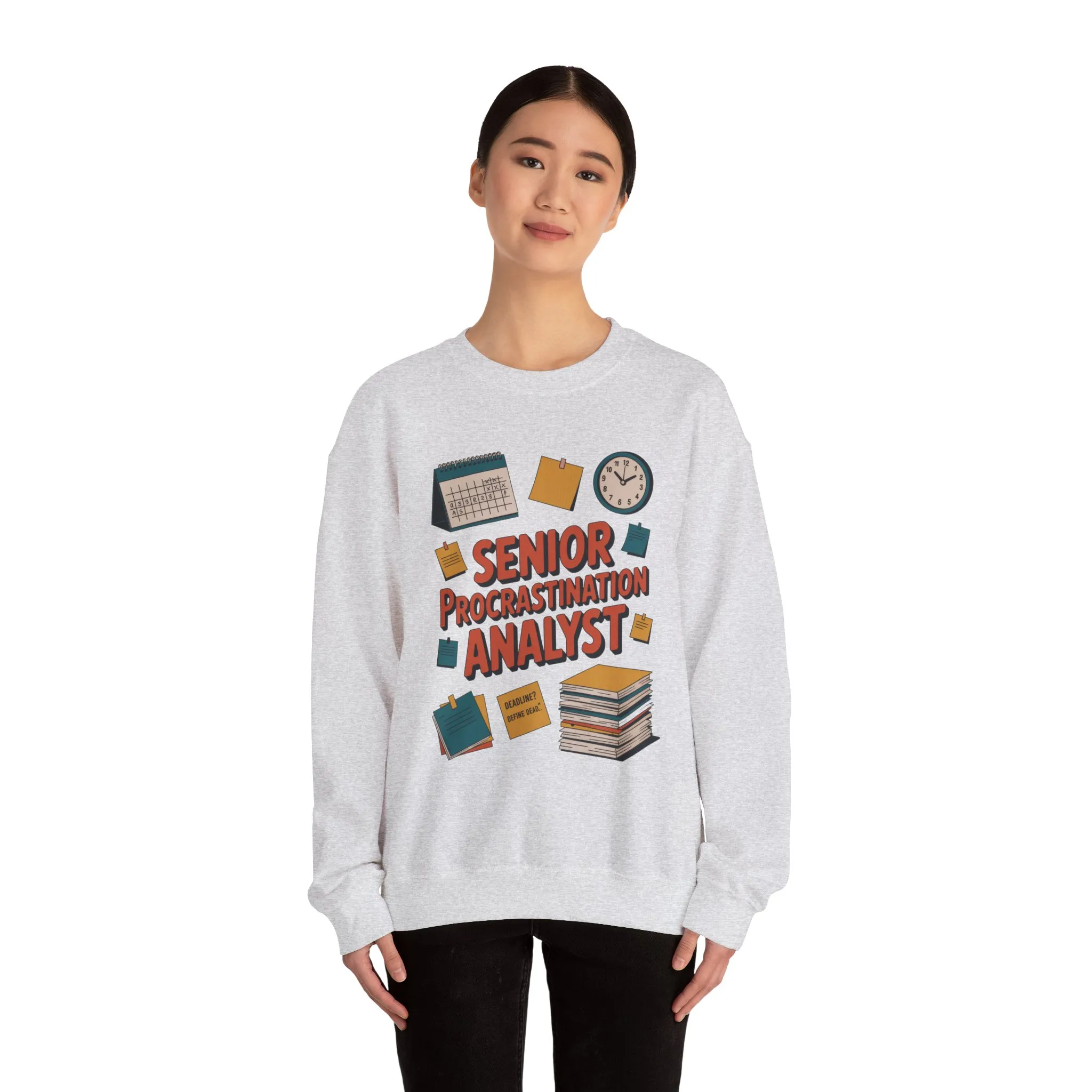Senior Procrastination Analyst Sweatshirt, Gift for Graduates, Office Humor Apparel, Meme Sweatshirt, Casual Wear, Motivation Humor Apparel - Image 10