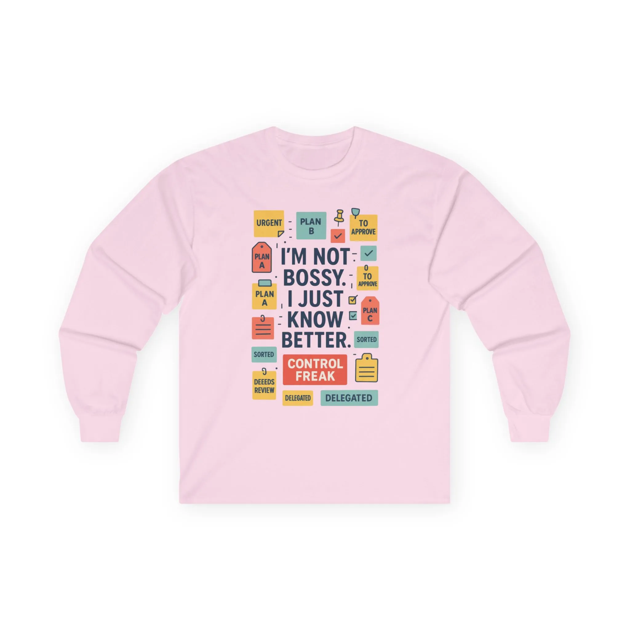 Funny Unisex Long Sleeve Shirt, Im Not Bossy Long Sleeve Tee, Control Freak Sarcastic Quote Tee, Motivational Tee, Funny Quote Tee - Image 22