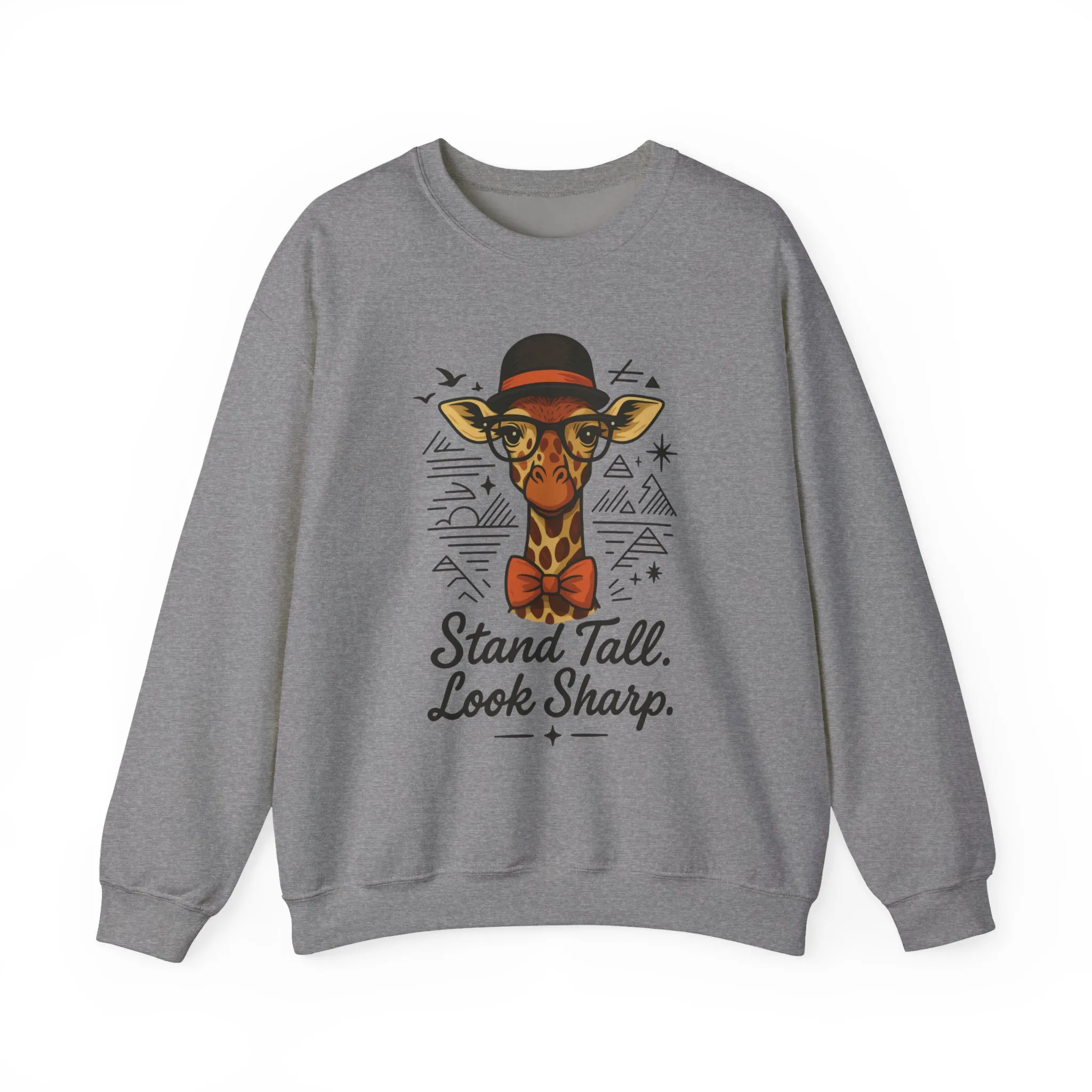 Stylish Giraffe Sweatshirt - Stand Tall, Look Sharp, Unisex Sweater for Animal Lovers, Cozy Gift, Fun Fashion for All Seasons - Image 17