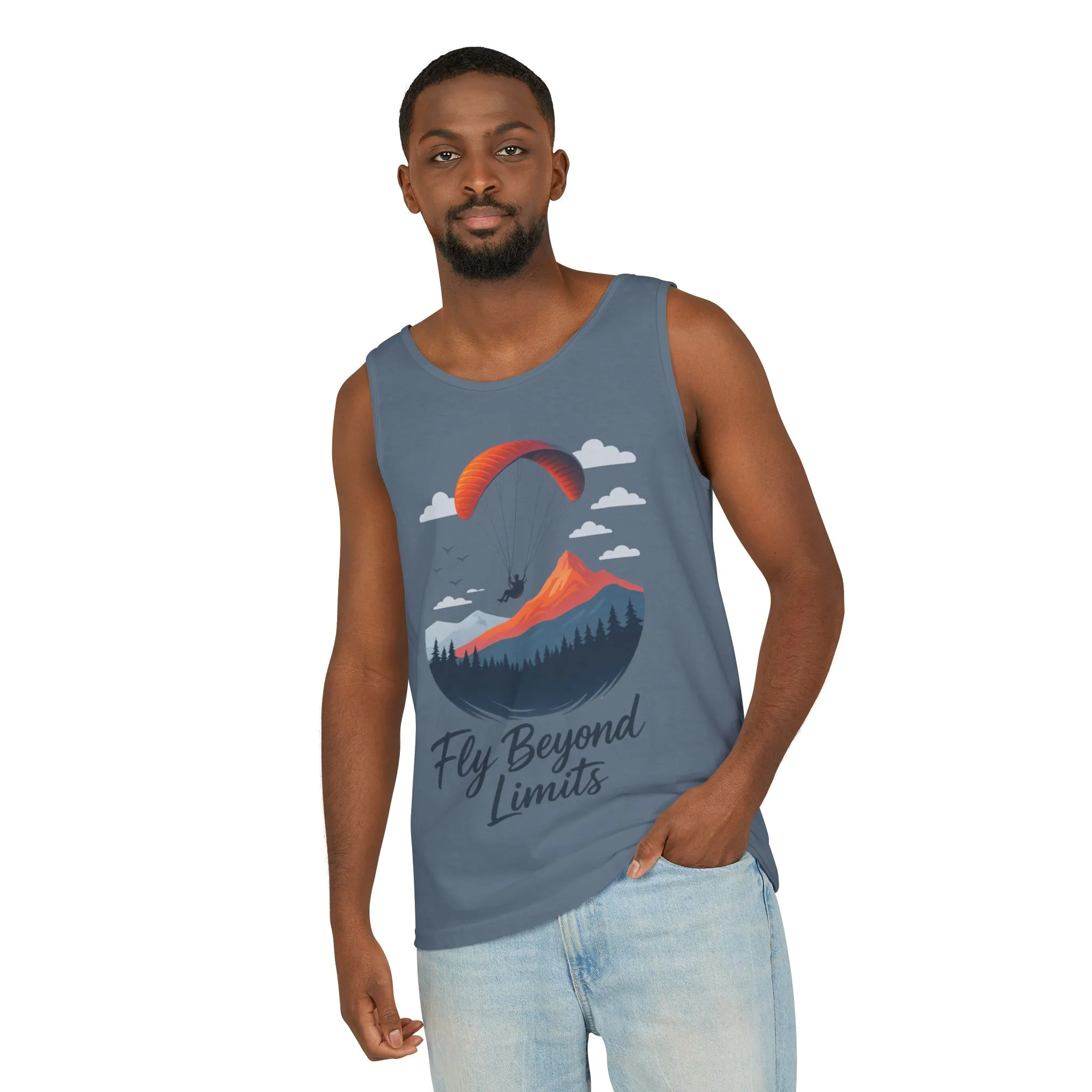 Adventure-Inspiring Fly Beyond Limits Unisex Tank Top, Summer Casual Wear, Outdoor Enthusiast Gift, Travel Apparel, Motivational Gift - Image 24