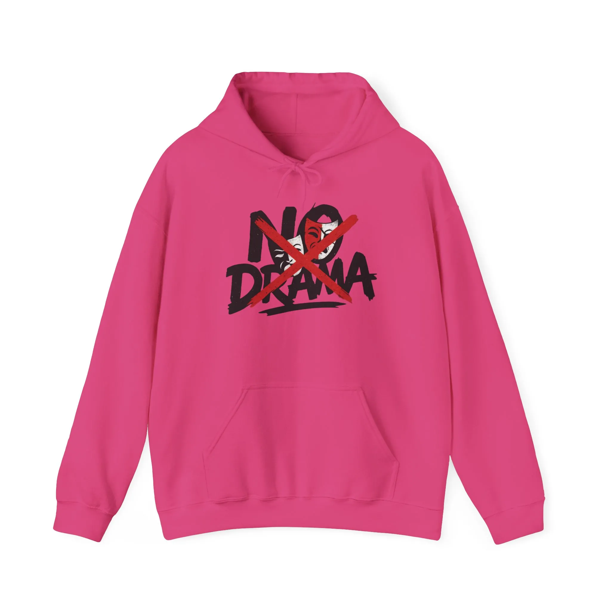 No Drama Womens Hooded Sweatshirt, Cozy Hoodie, Casual Gift, Relaxed Style, Everyday Wear, Funny Sweatshirt - Image 29