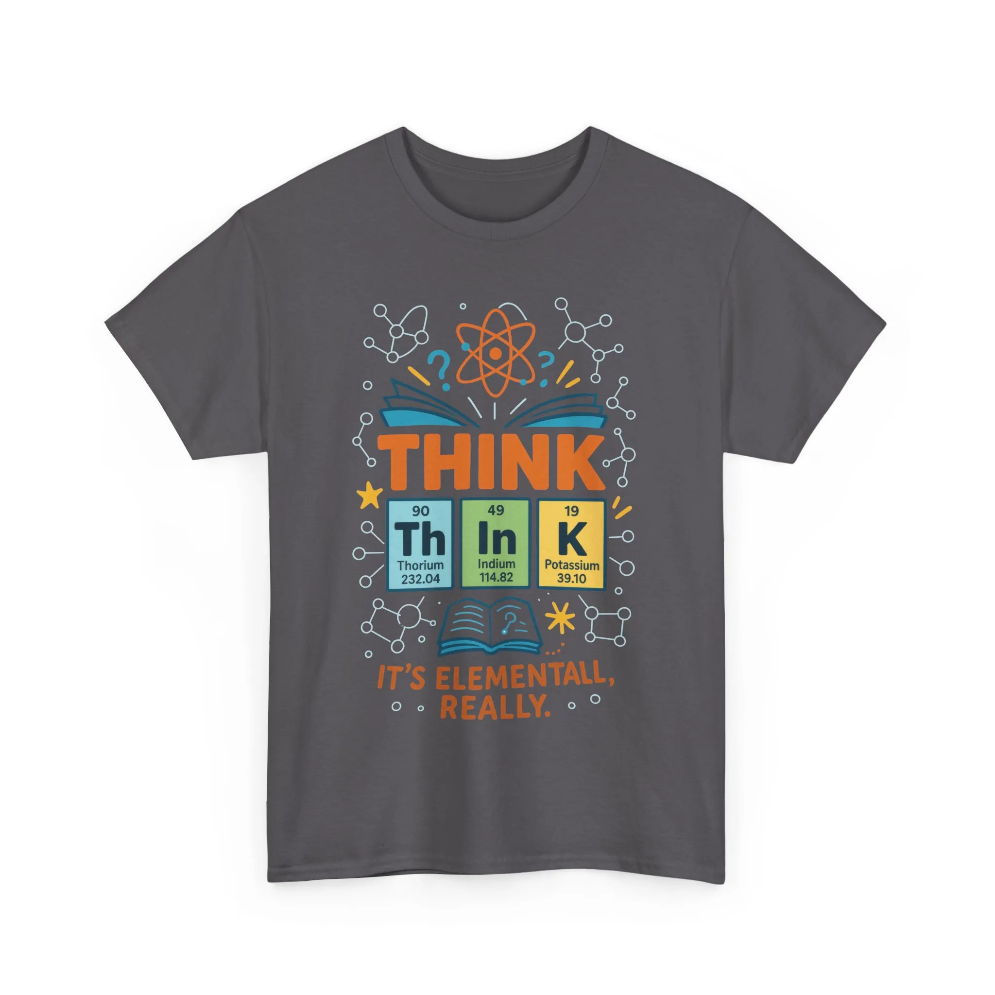 Funny Mens Science T-Shirt, THINK Element Periodic Table Shirt, Smart Geek Nerd Tee for Him, Ideal for Science Lovers, Geeky Apparel - Image 31
