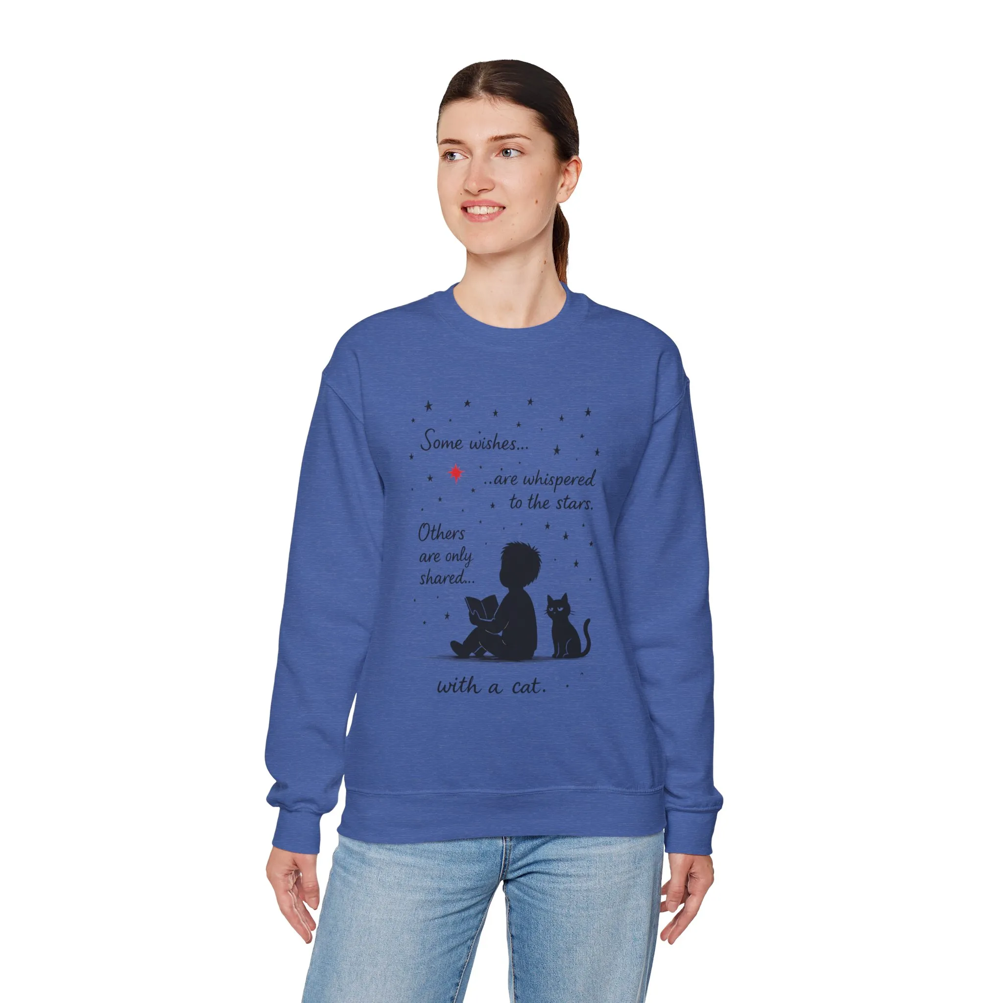 Cozy Cat-Inspired Crewneck Sweatshirt - Literary Lover Gift, Womens Layer, Cat Enthusiast Apparel, Thoughtful Gift for Cozy Nights - Image 30