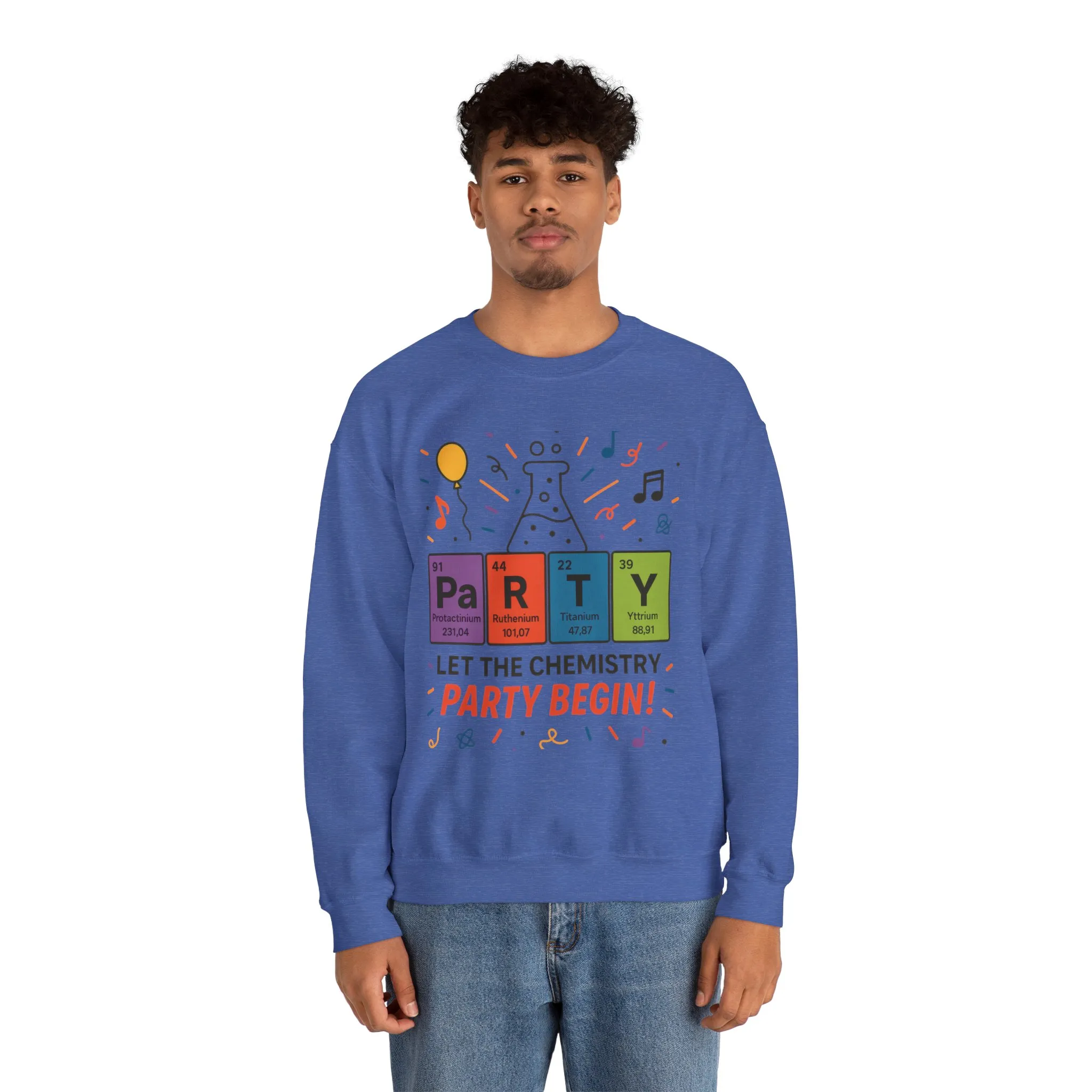 Party Chemistry Crewneck Sweatshirt, Chemistry Sweatshirt, Science Gift, Cute Crew Neck, Birthday Sweatshirt, Unisex Pullover - Image 49