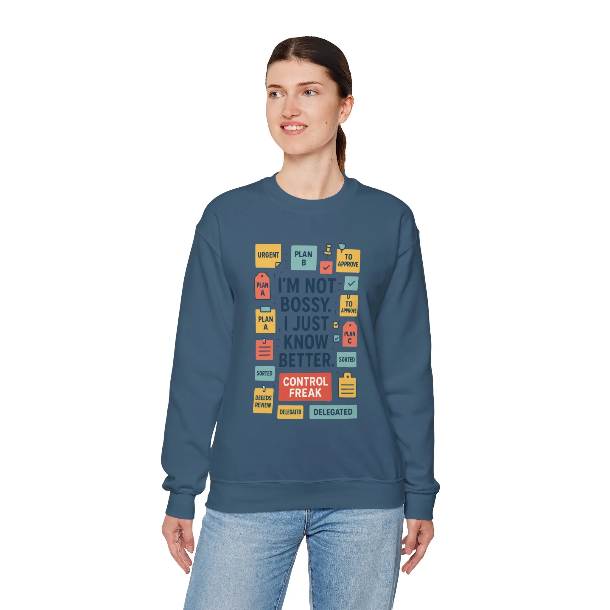Funny Womens Control Freak Sweatshirt, Bold Sarcastic Quote Pullover, Ideal Gift for Bossy Friends, Funny Womens Sweatshirt - Image 30