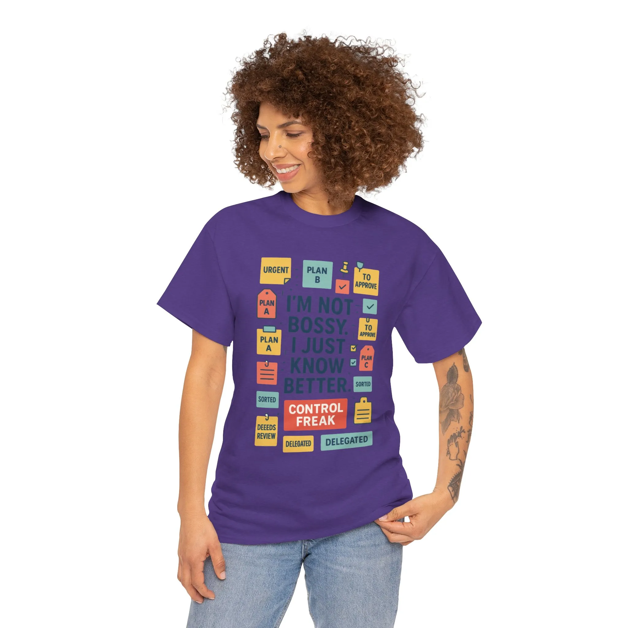 Funny Women's Control Freak T-Shirt, Bold Sarcastic Tee for Her, Funny Women's Cotton T-Shirt for Bossy Friends, Gifts, Self-Expression - Image 36