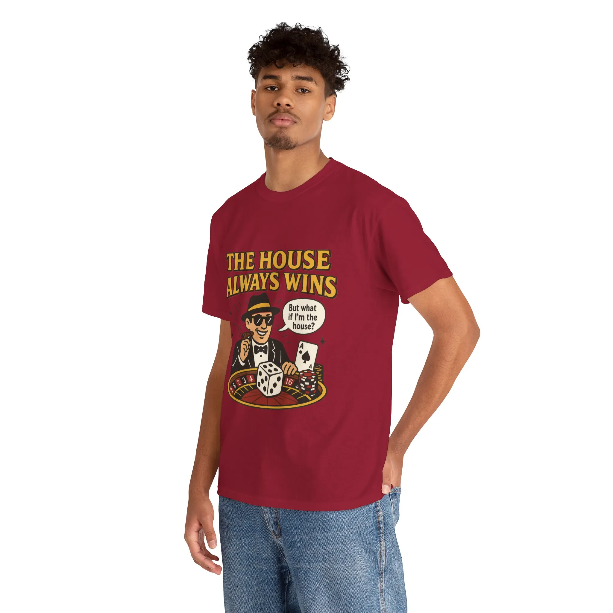 Vintage Casino Humor Unisex Tee, Funny Gambling Shirt, Gift for Gamblers, House Always Wins T-Shirt, Vegas Style Gift, Casino Quote Tee - Image 35