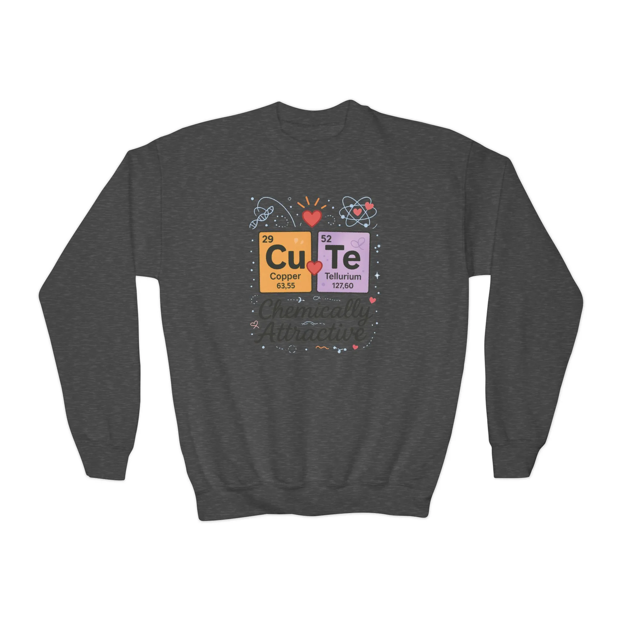 CuTe Teen Crewneck Sweatshirt, Science Sweatshirt for Girls, Chemically STEM Sweatshirt, Nerdy Gift for Teens, Funny Gift for Science Lovers - Image 2